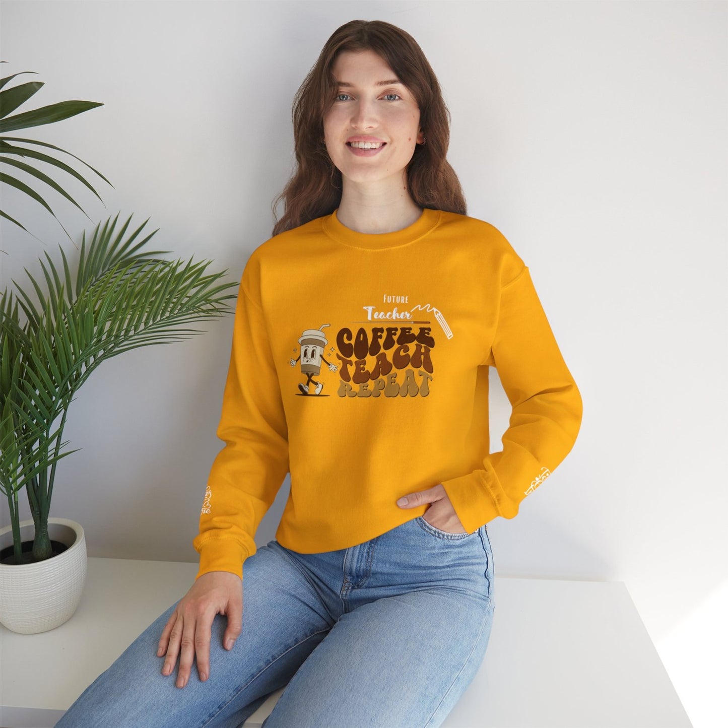 Comfy Future Teacher Crewneck Sweatshirt