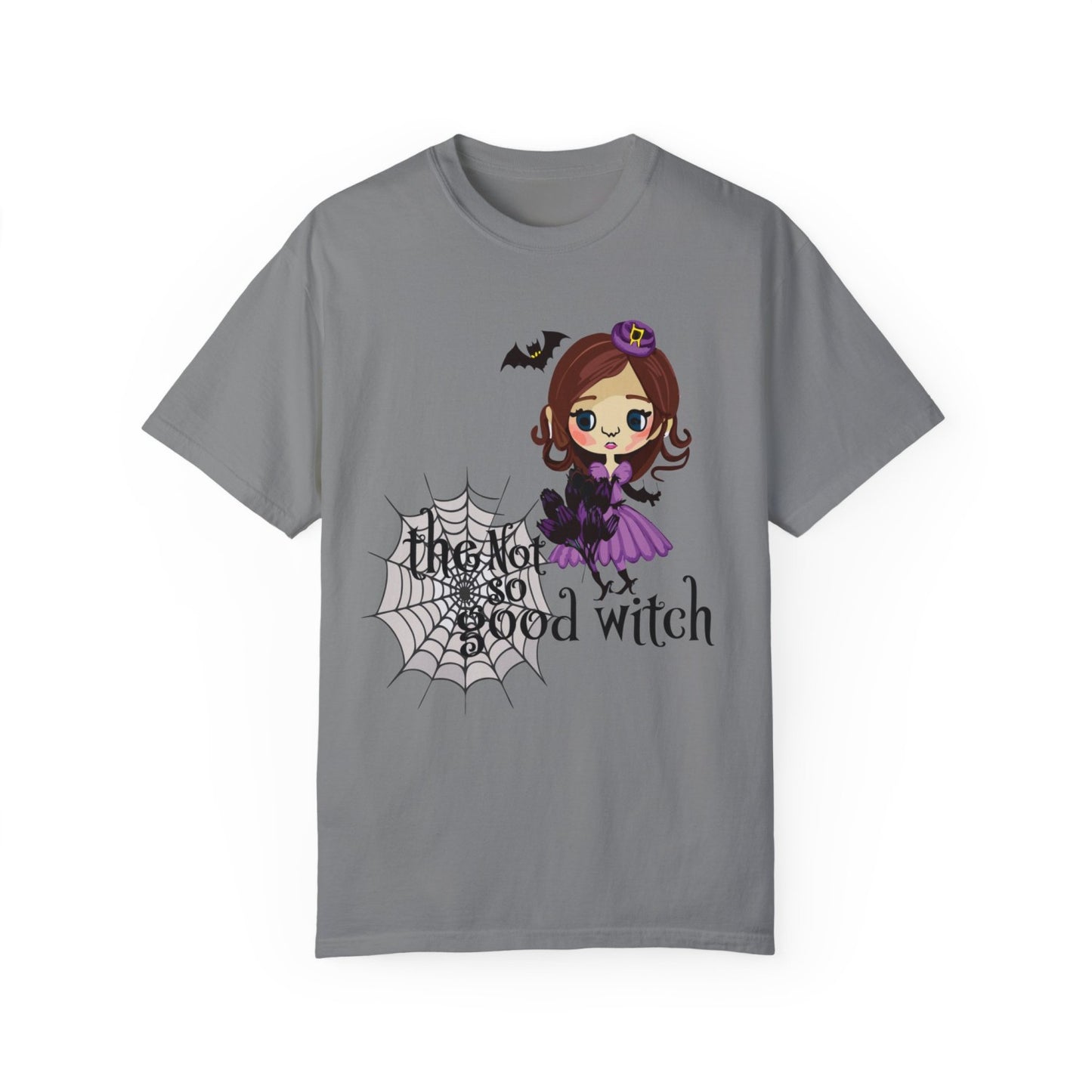 Vintage Inspired Halloween T-Shirt Featuring A Naughty Witch