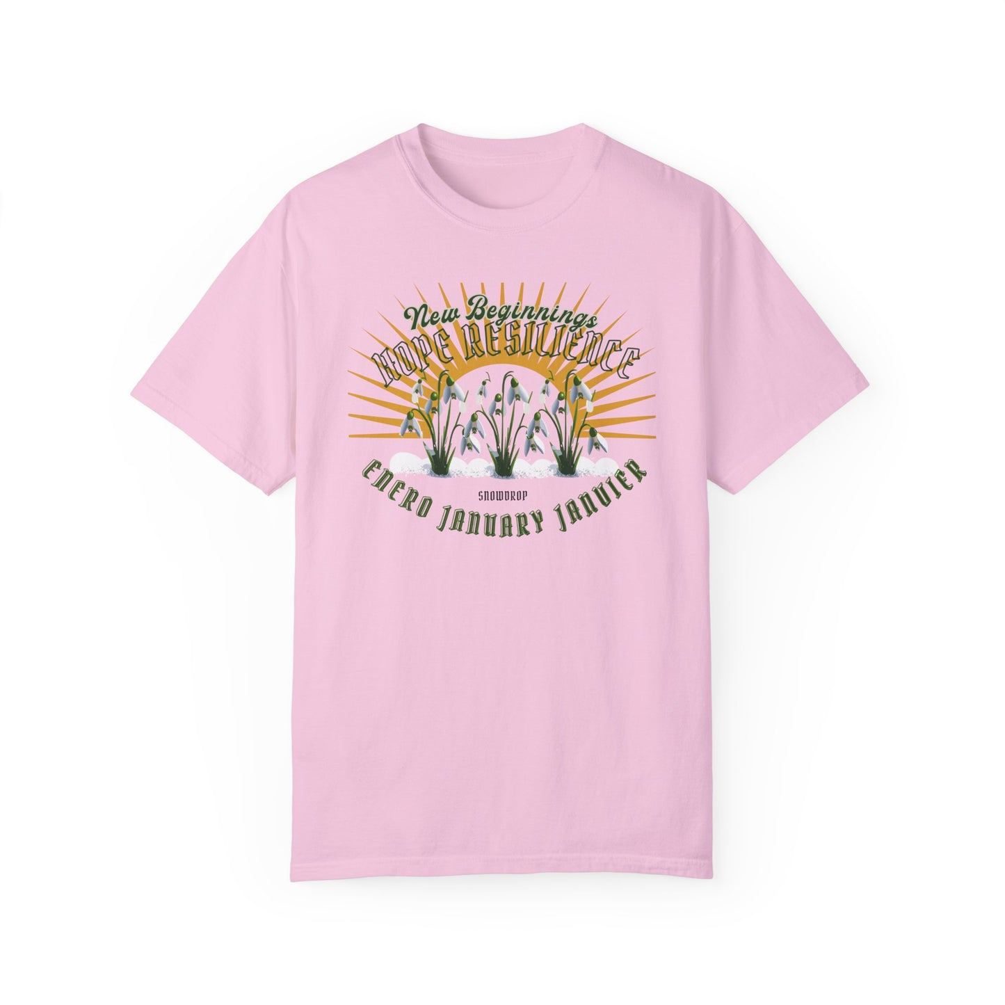 Comfy January Snowdrop Cotton Tee