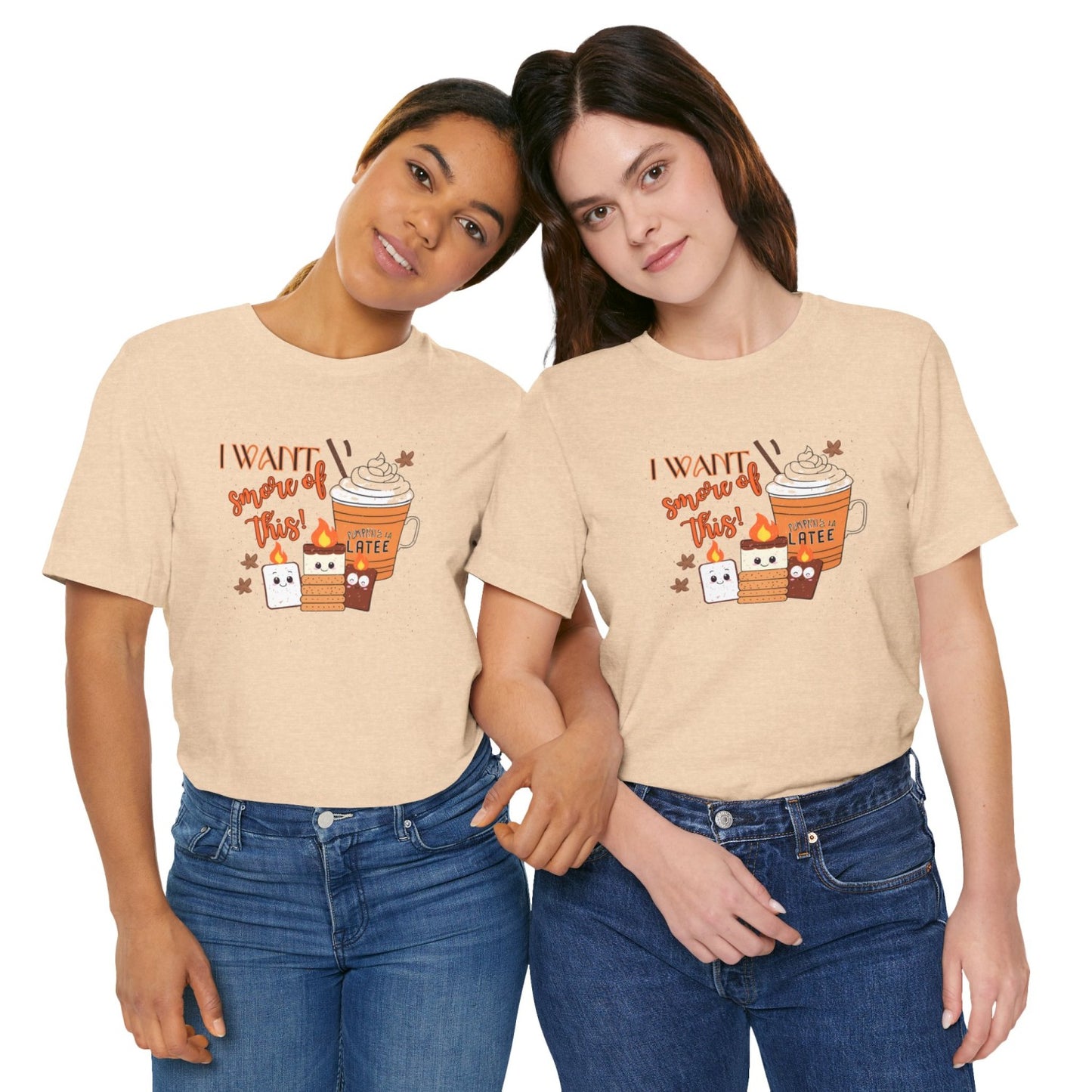 Light-Hearted Funny Fall T-Shirt Featuring Seasonal Treats