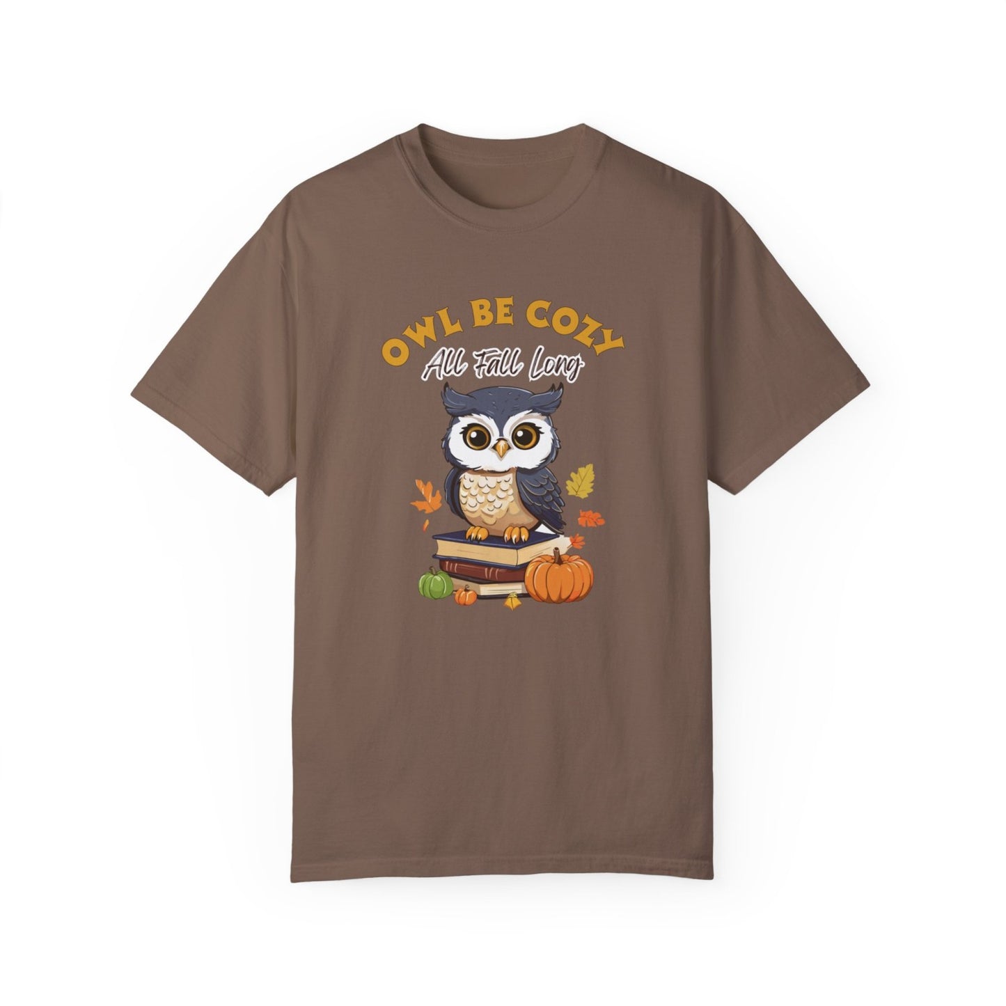 Comfy Fall Tee Featuring Smart Owl