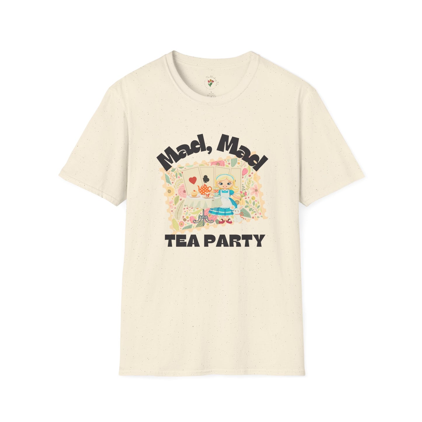 Mad, Mad Tea Party Unisex Softstyle T-Shirt - Fun & Whimsical Design for Kids Parties