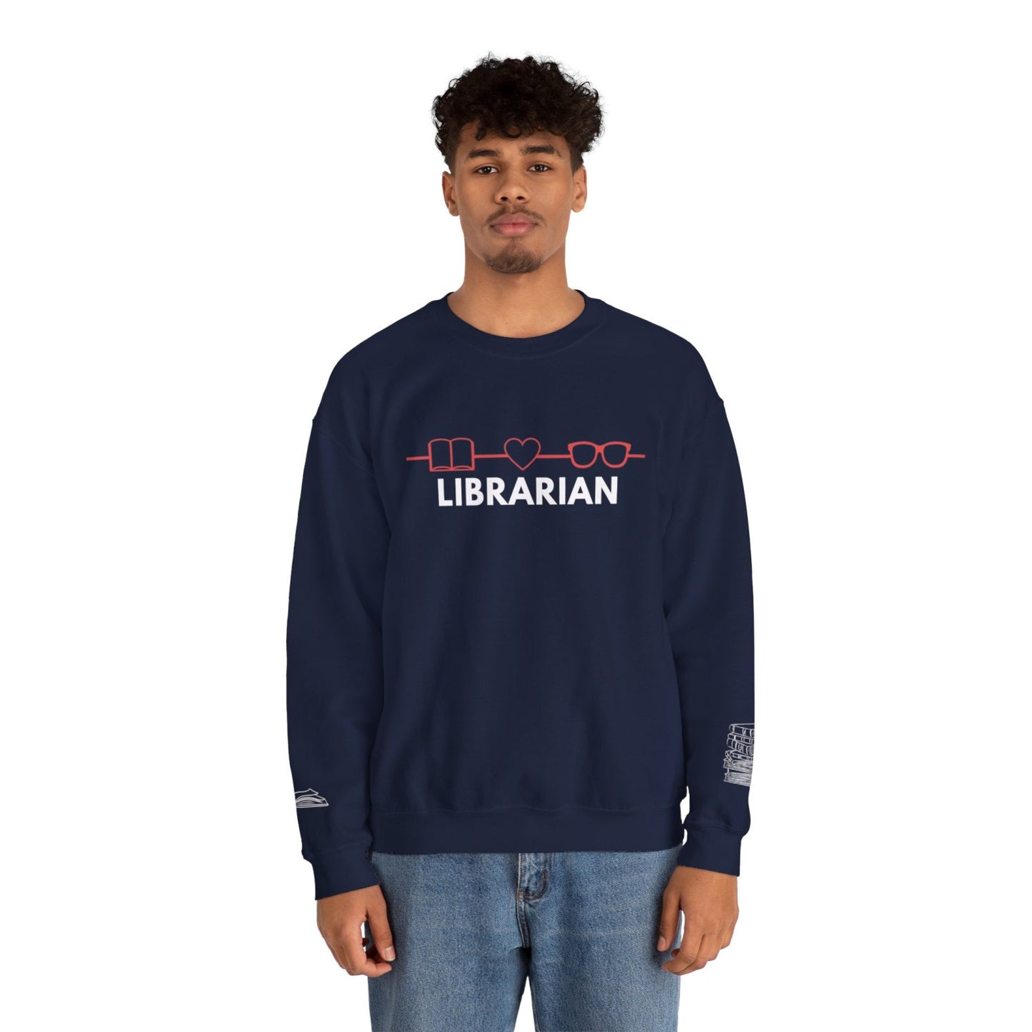 Comfy Librarian Crewneck Sweatshirt