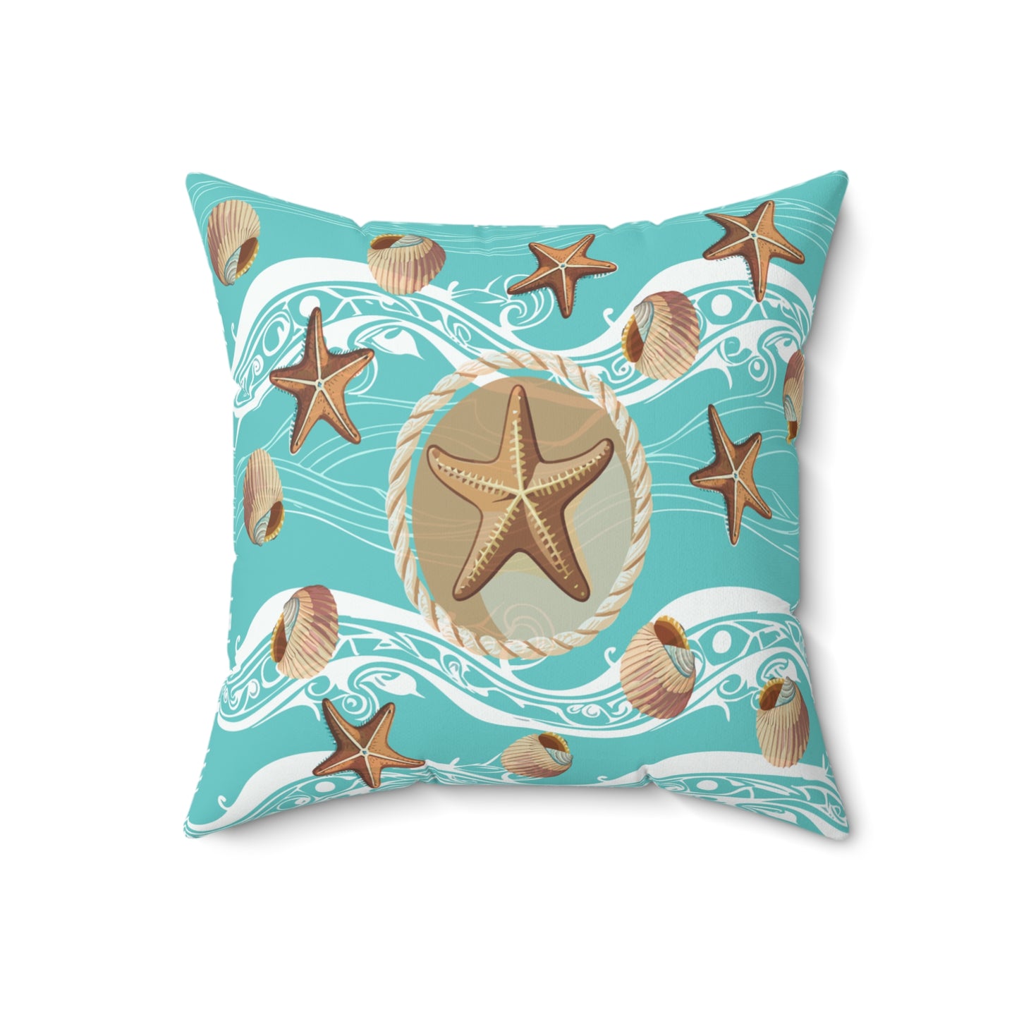 Nautical Inspired Square Pillow