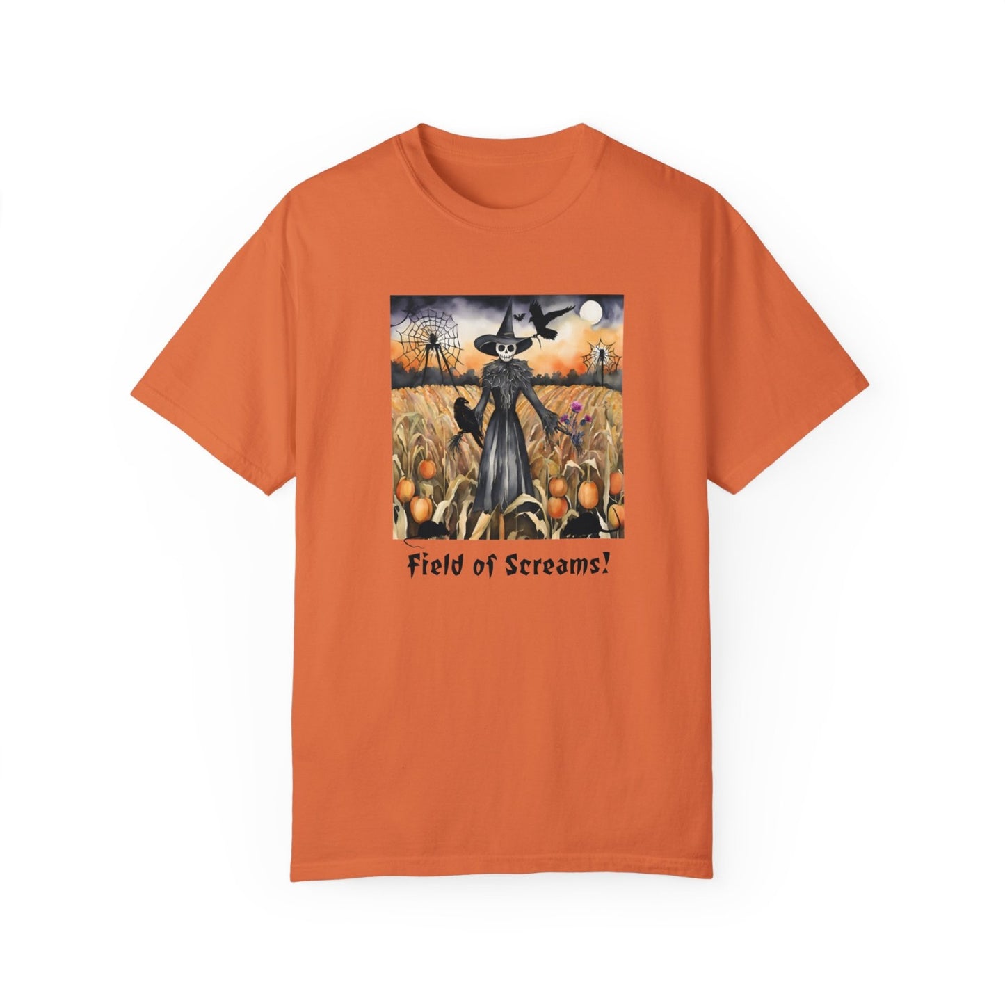 Vintage Inspired Halloween T-Shirt Featuring Scarecrow