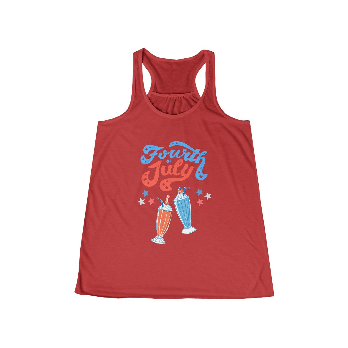 Vintage Fourth of July Tank Featuring Ice Cream Floats
