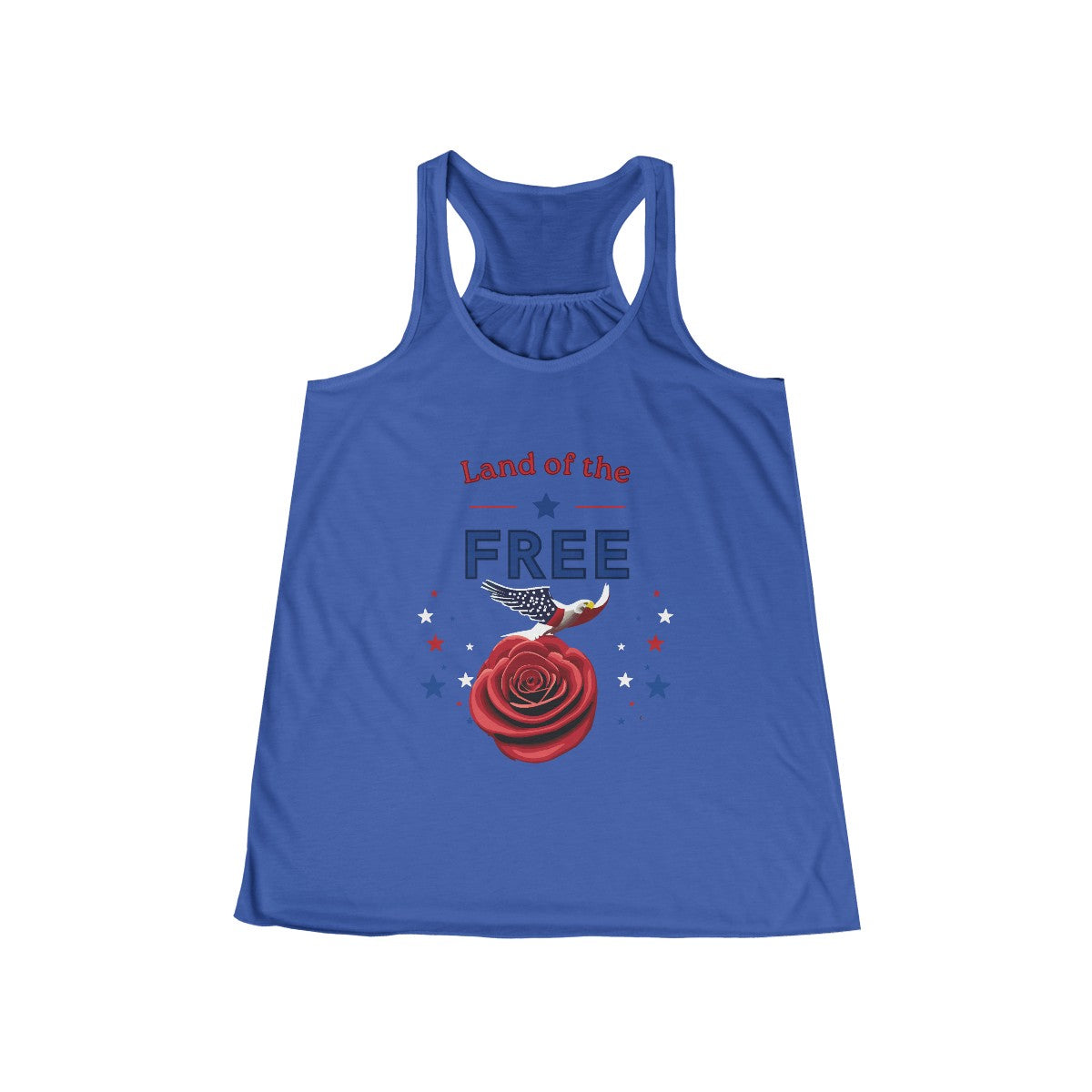 Stylish Patriotic Racerback Tank with Inspiring Logo