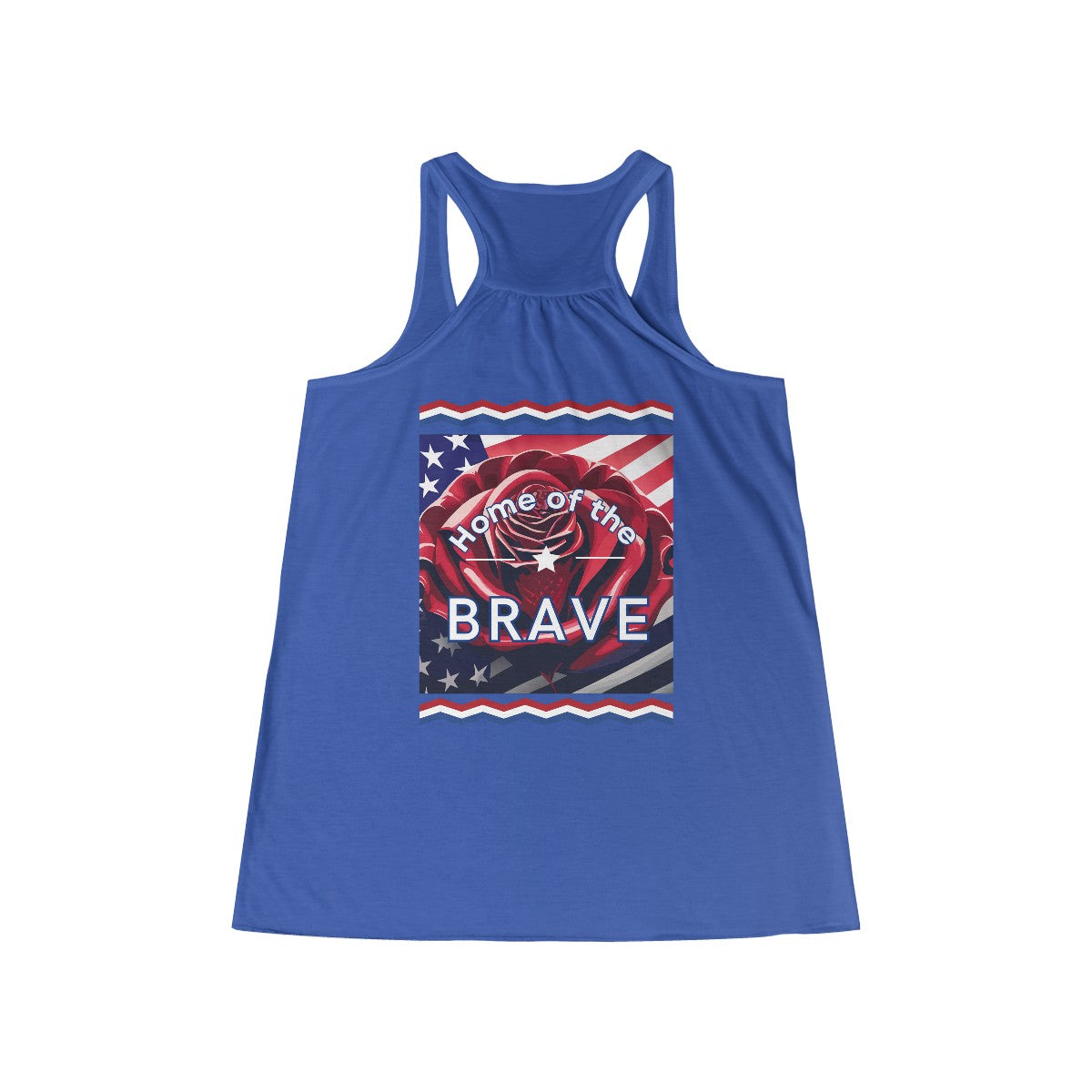 Stylish Patriotic Racerback Tank with Inspiring Logo