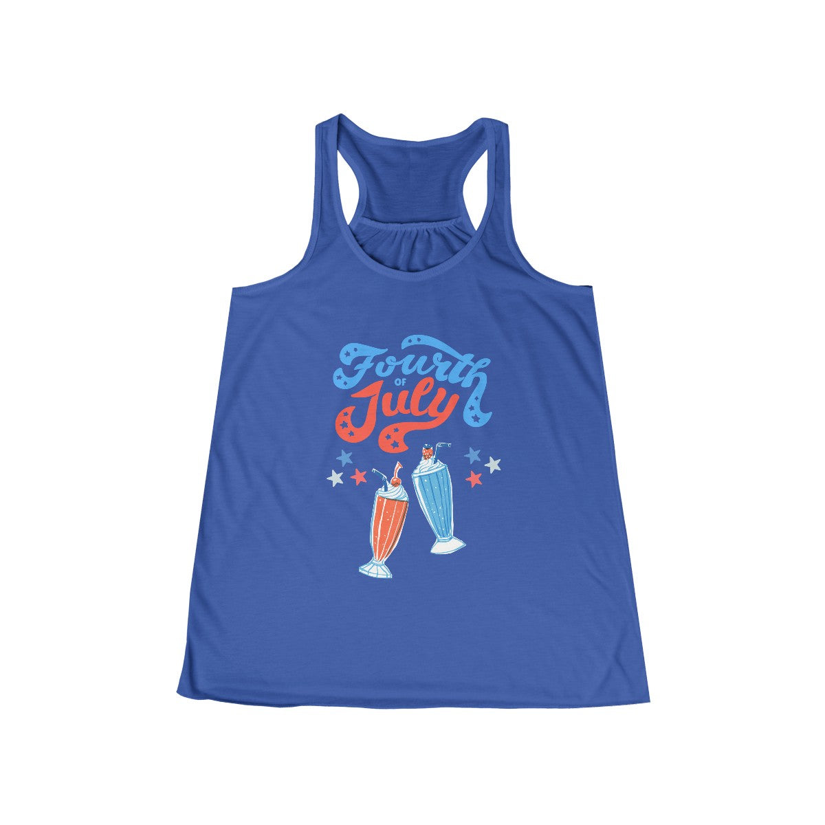 Vintage Fourth of July Tank Featuring Ice Cream Floats