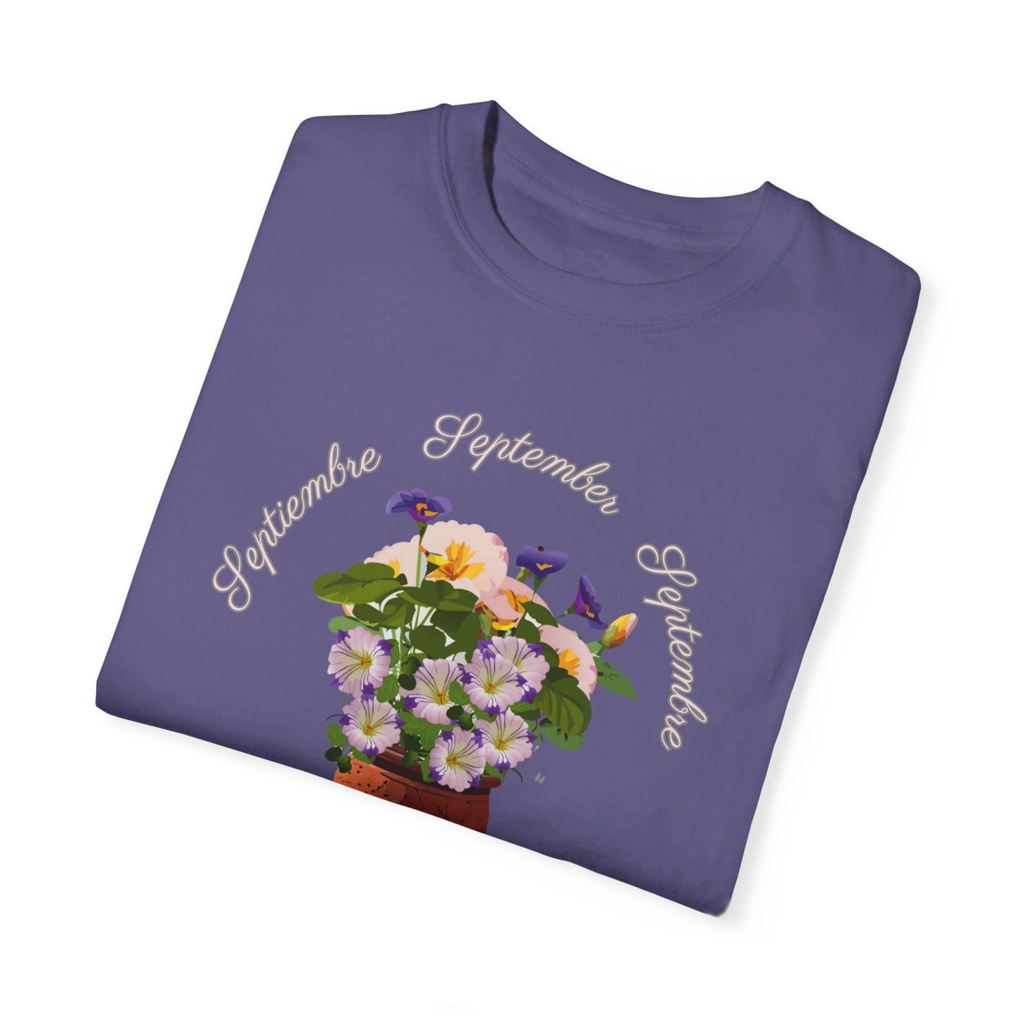 September Inspired Floral T-Shirt Featuring Morning Glories