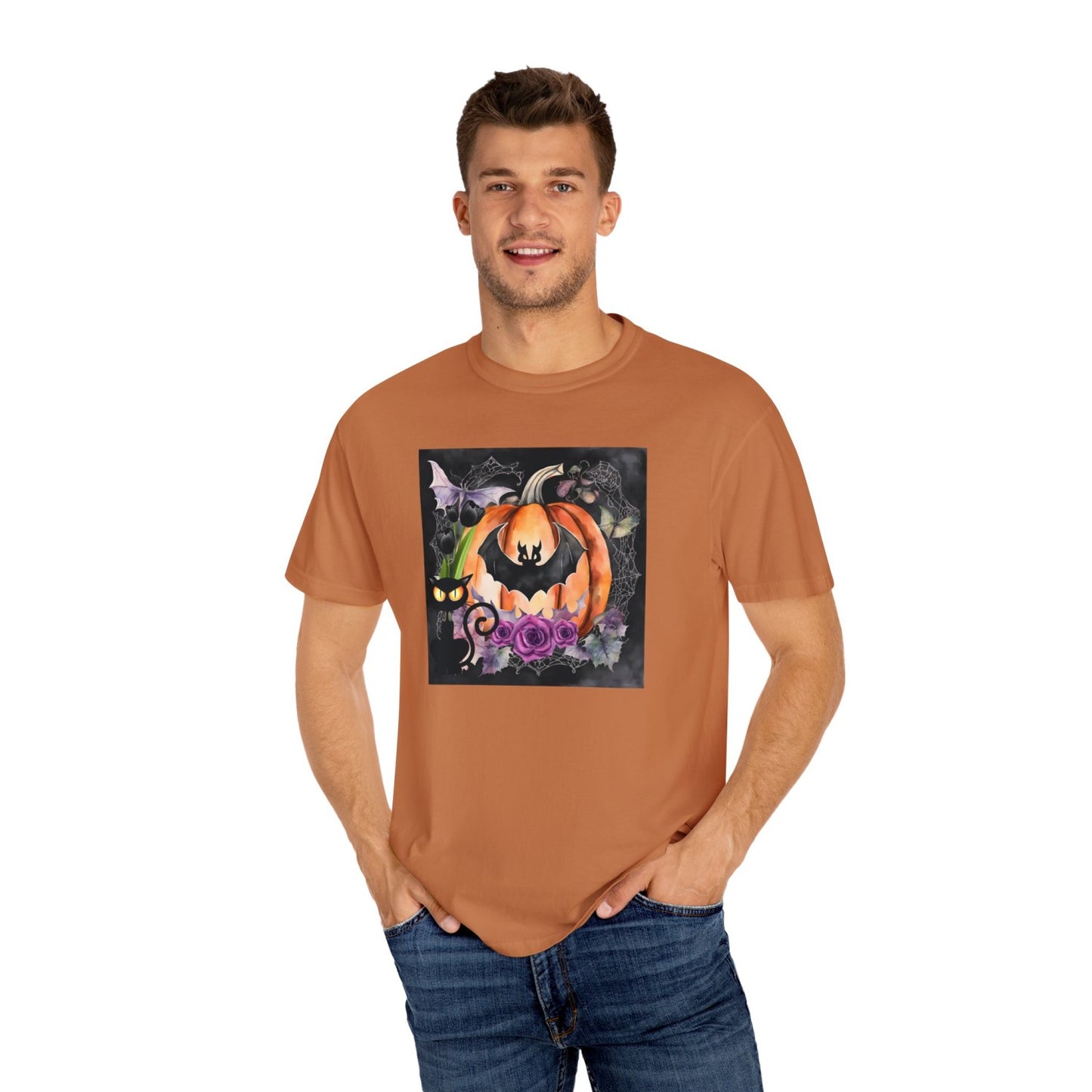 Vintage Inspired Halloween T-Shirt Featuring Jack-o-Lantern