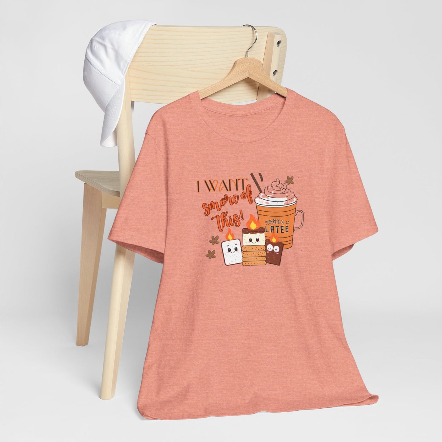 Light-Hearted Funny Fall T-Shirt Featuring Seasonal Treats
