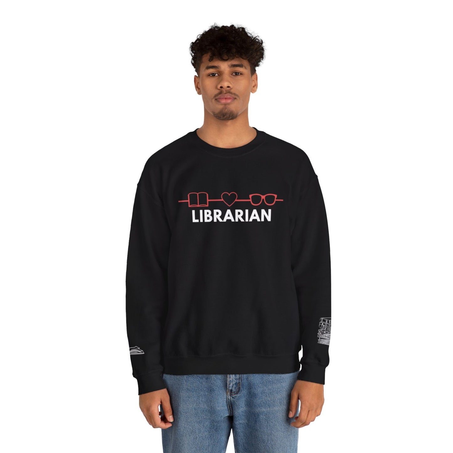 Comfy Librarian Crewneck Sweatshirt