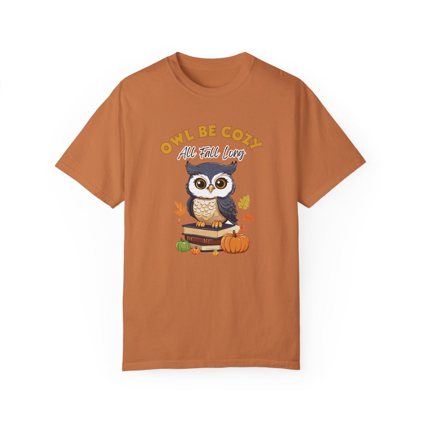 Comfy Fall Tee Featuring Smart Owl