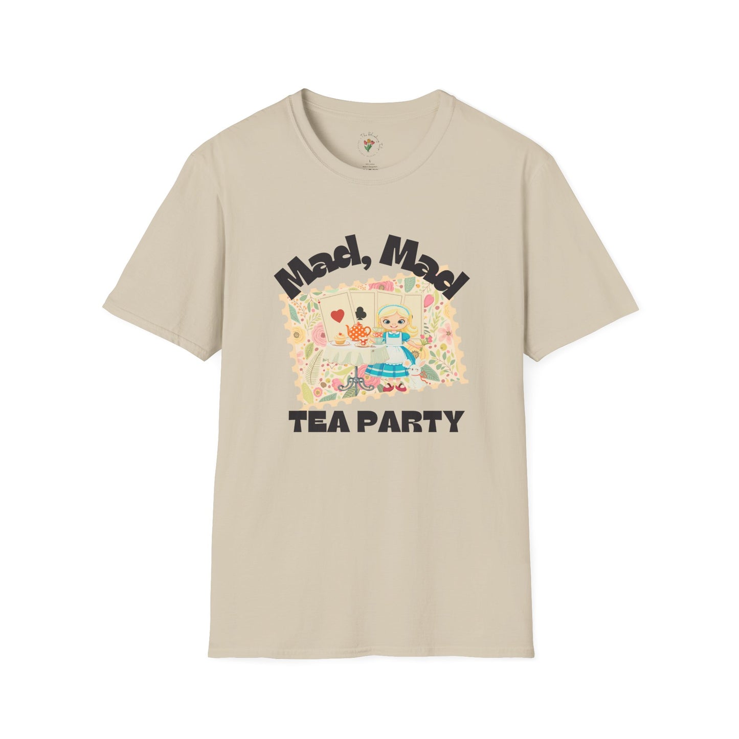 Mad, Mad Tea Party Unisex Softstyle T-Shirt - Fun & Whimsical Design for Kids Parties