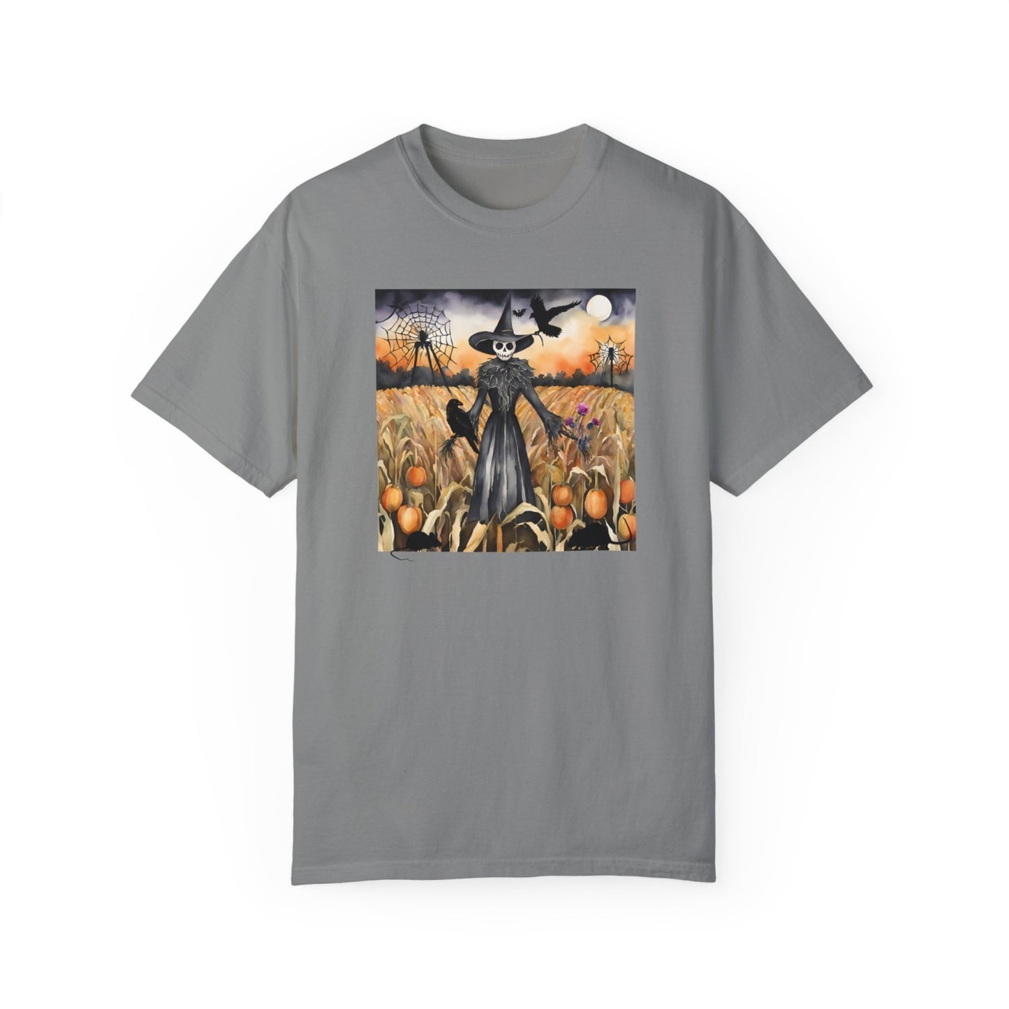 Vintage Inspired Halloween T-Shirt Featuring Scarecrow