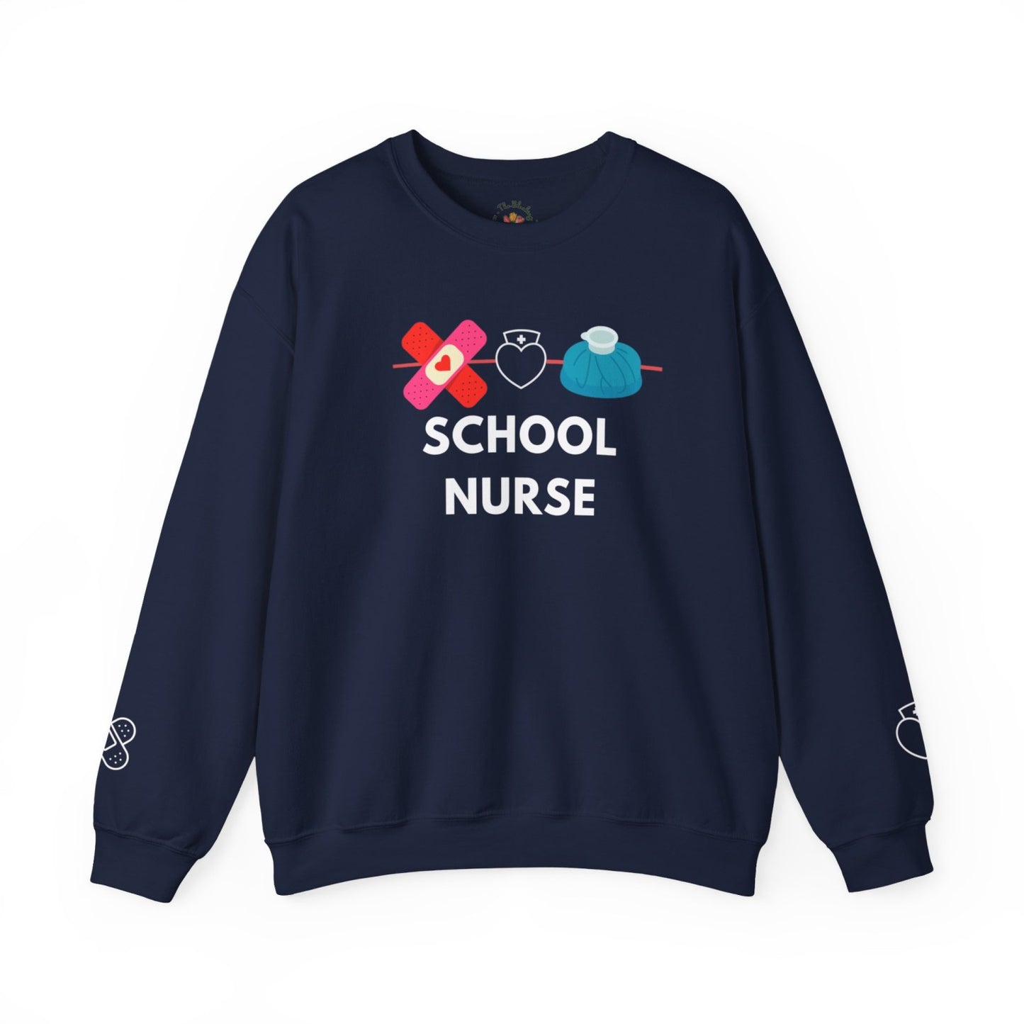 Comfy School Nurse Crewneck Sweatshirt