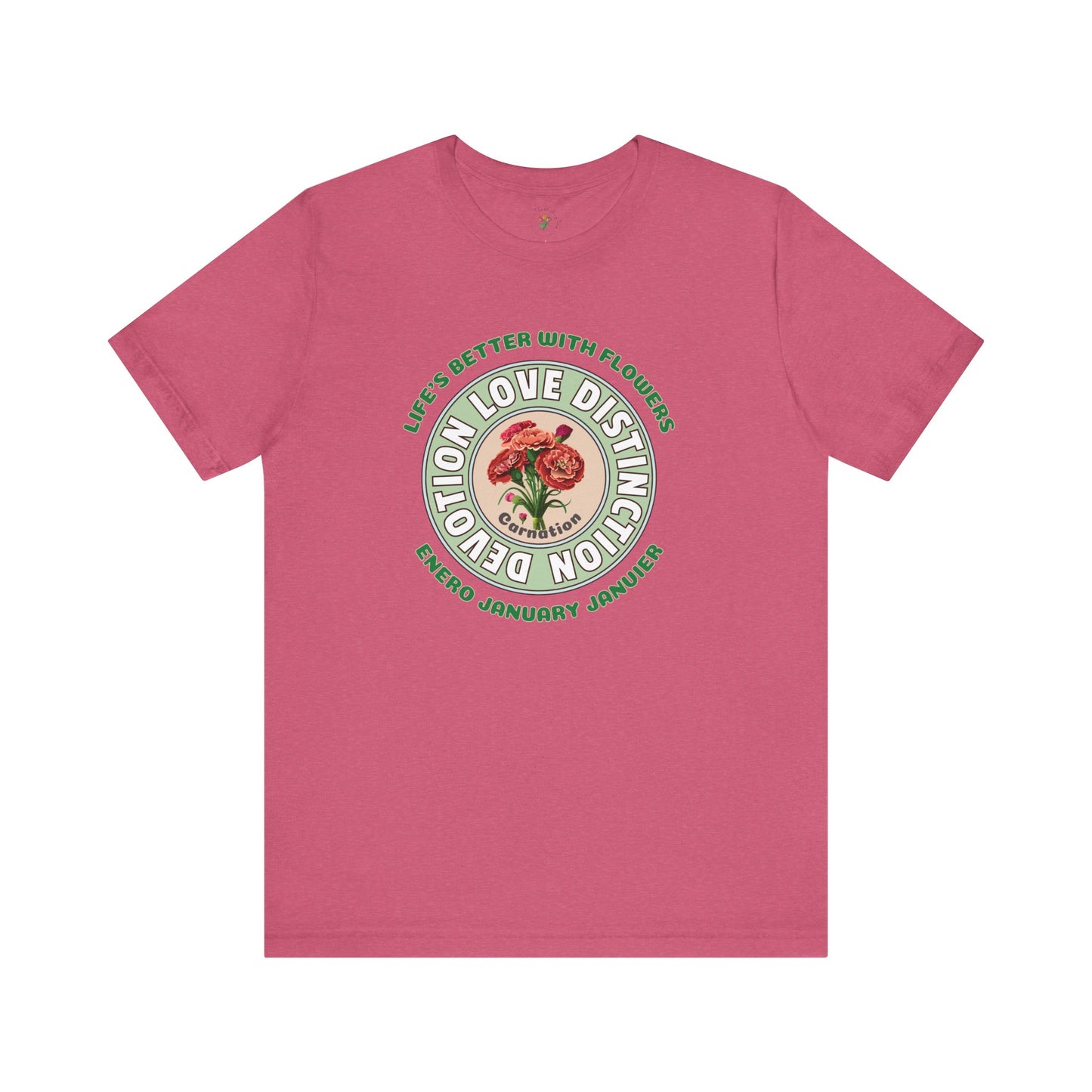 January Carnation Inspired Tee