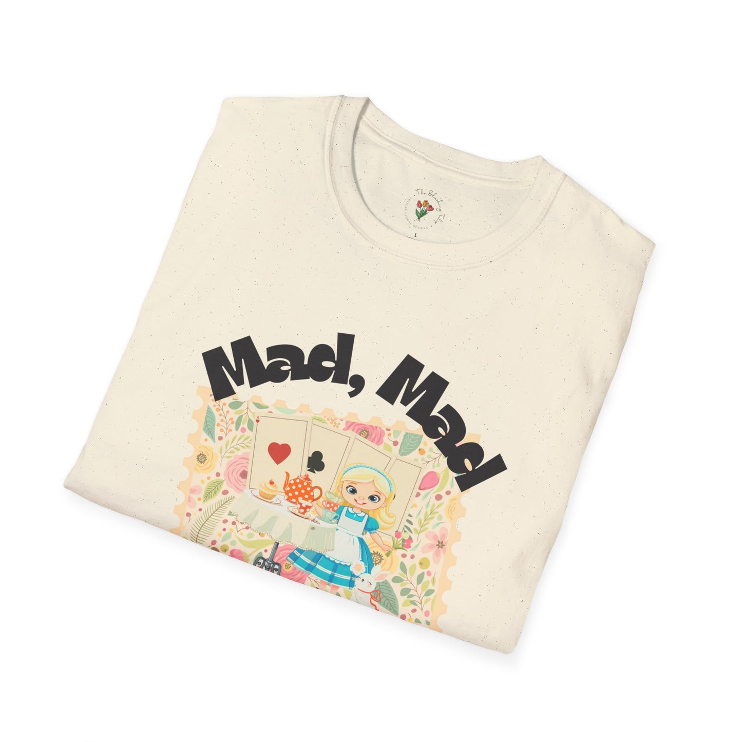 Mad, Mad Tea Party Unisex Softstyle T-Shirt - Fun & Whimsical Design for Kids Parties