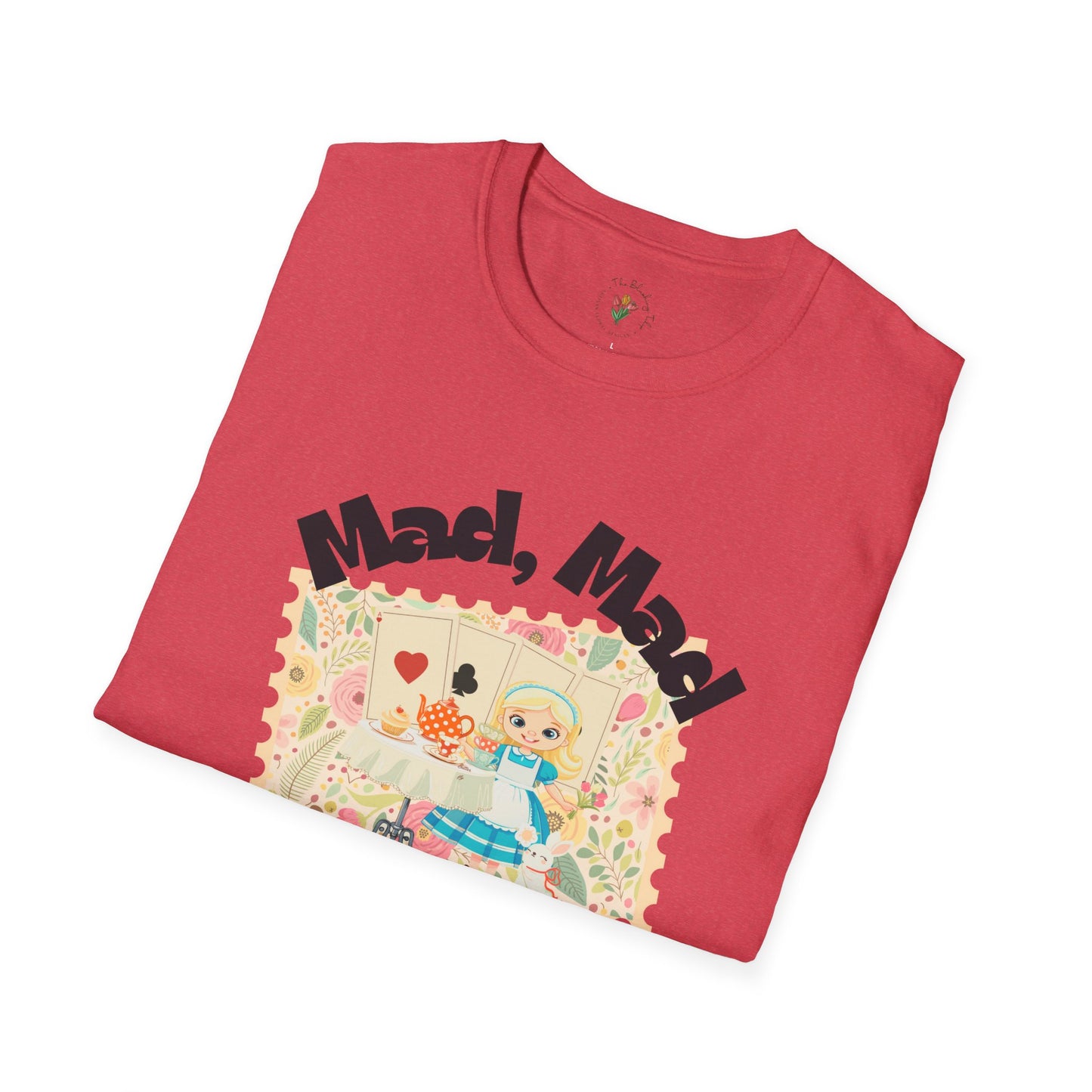 Mad, Mad Tea Party Unisex Softstyle T-Shirt - Fun & Whimsical Design for Kids Parties