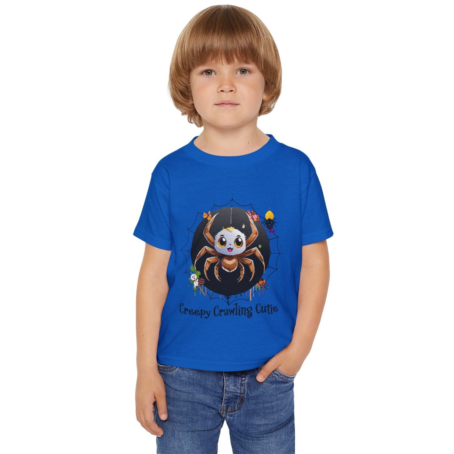 Halloween Inspired Creepy Spider Heavy Cottonâ„¢ Toddler T-shirt