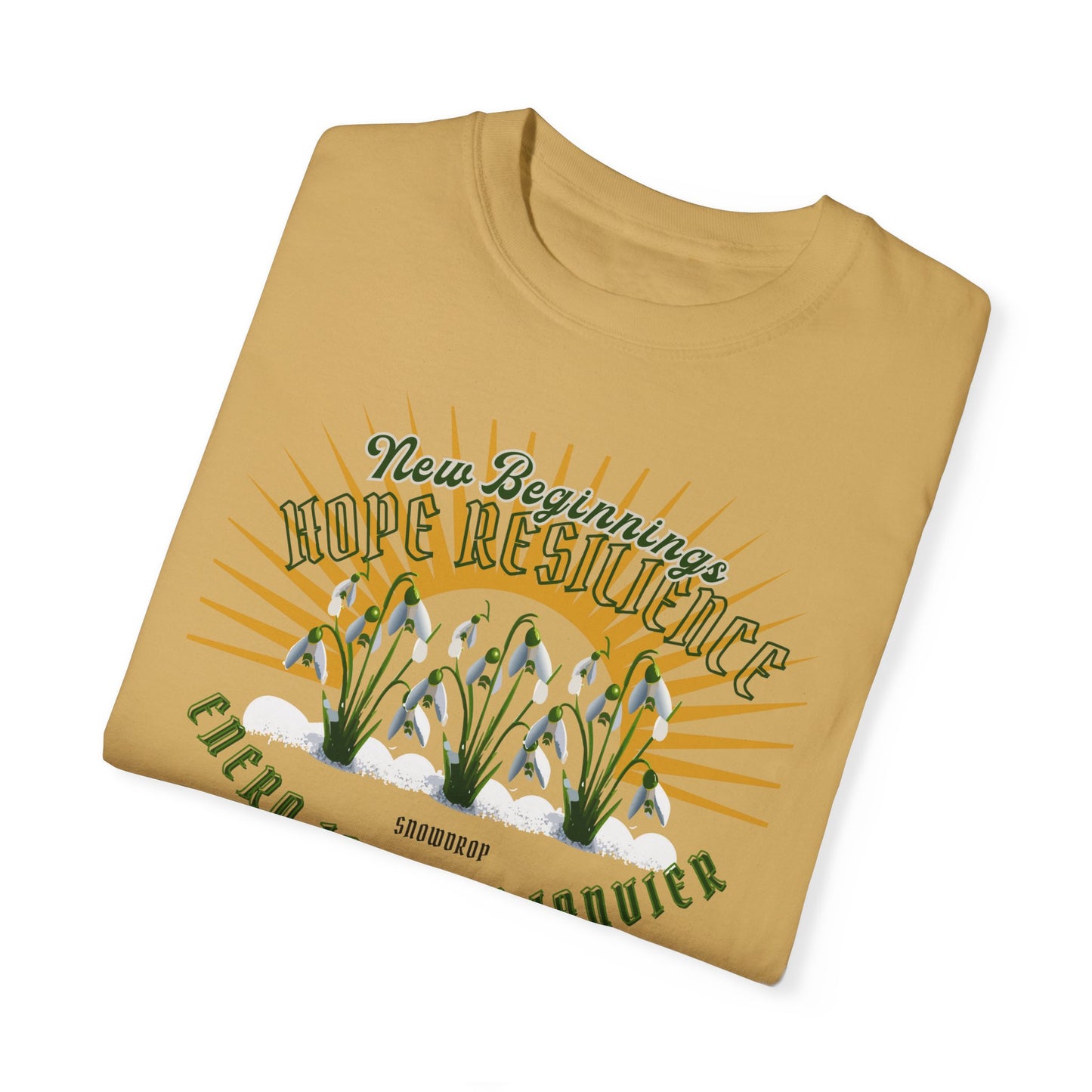 Comfy January Snowdrop Cotton Tee