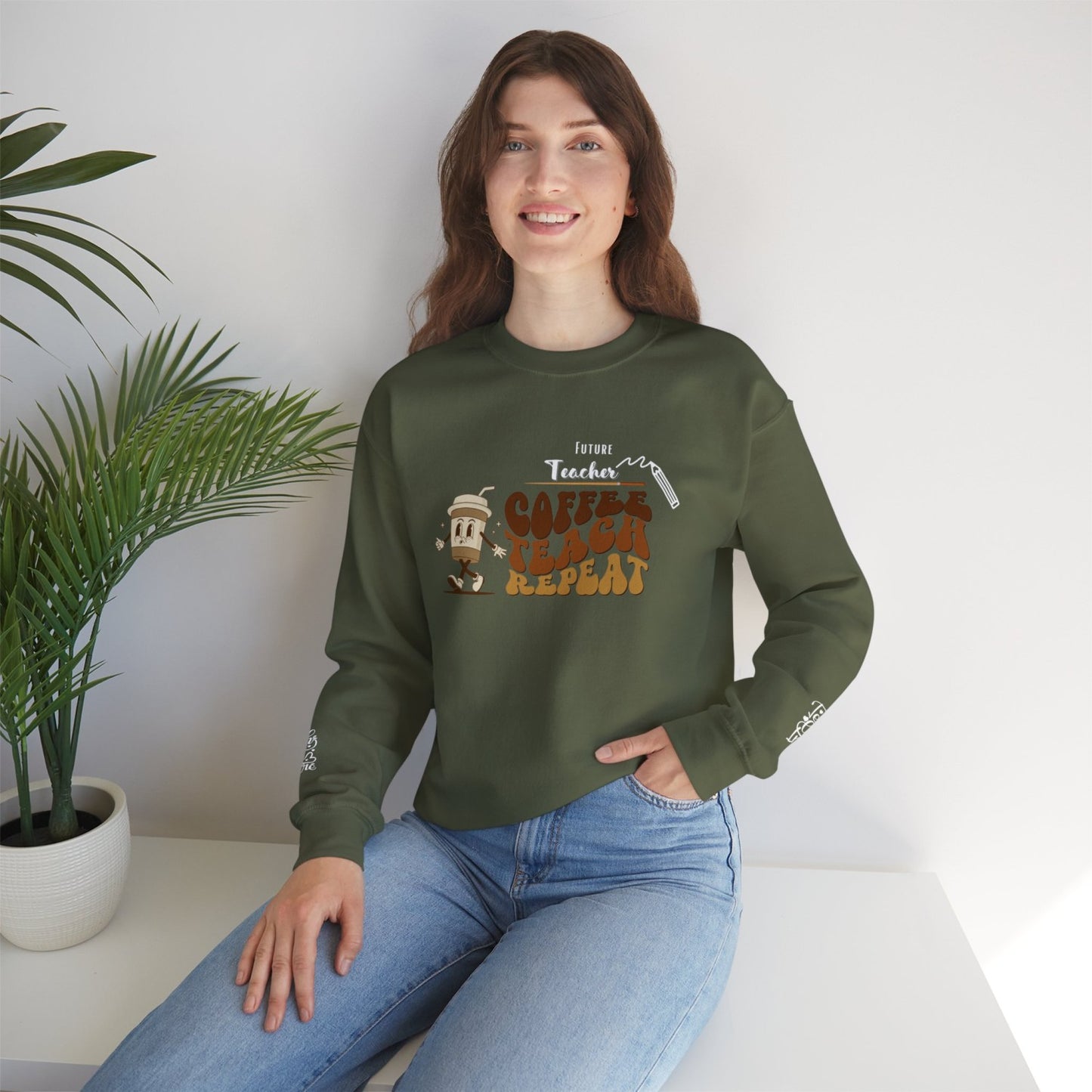Comfy Future Teacher Crewneck Sweatshirt
