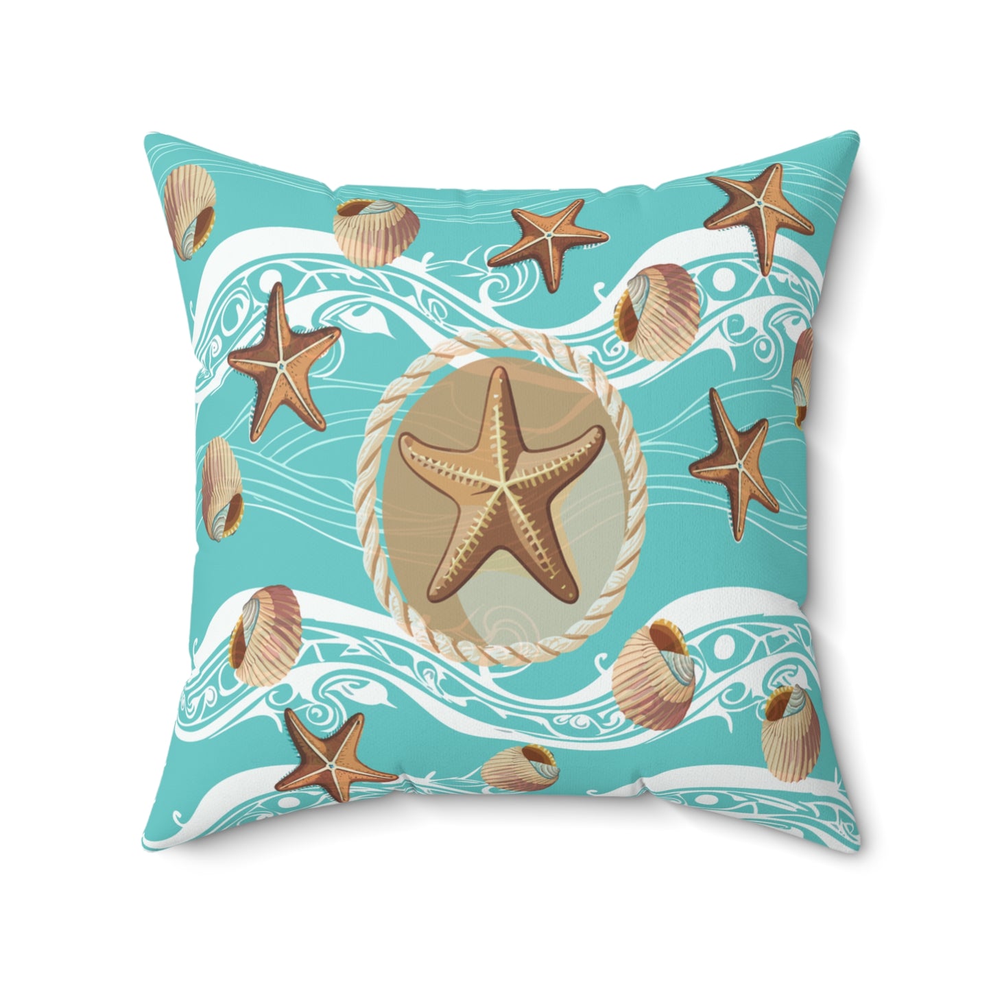 Nautical Inspired Square Pillow