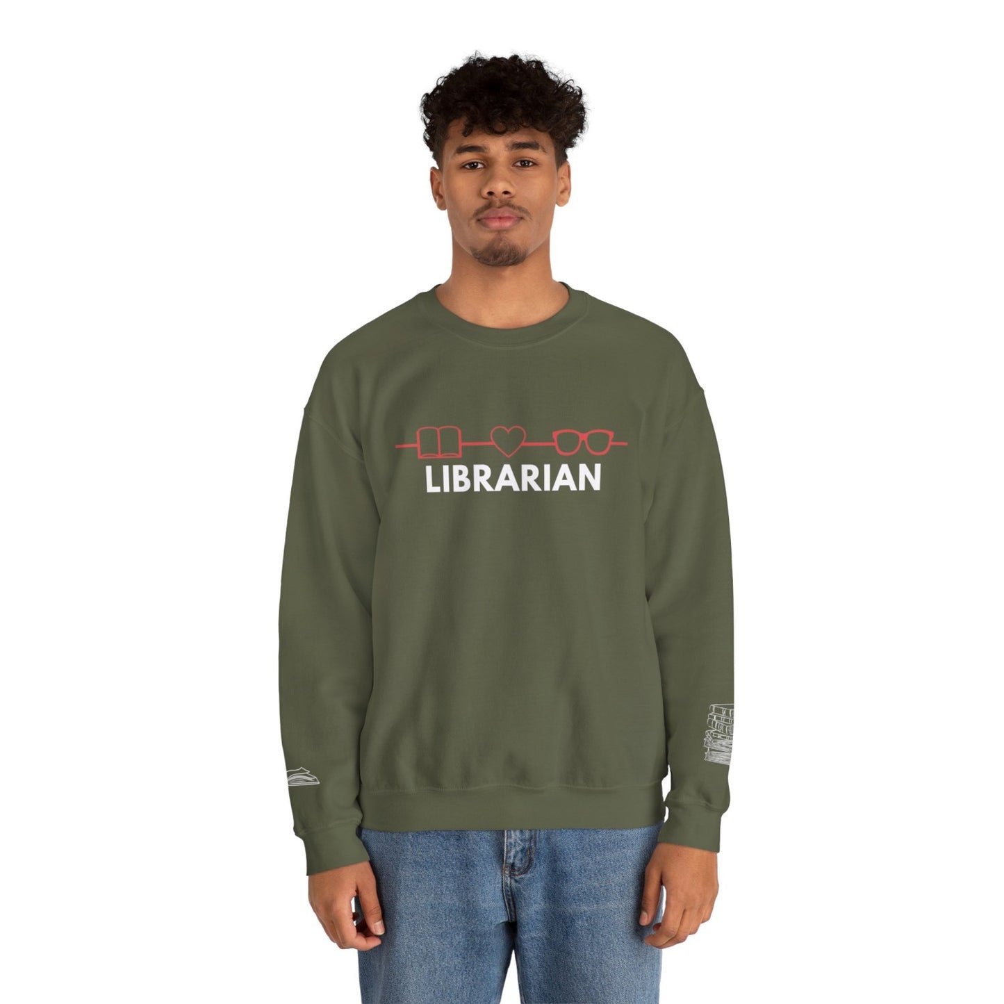 Comfy Librarian Crewneck Sweatshirt