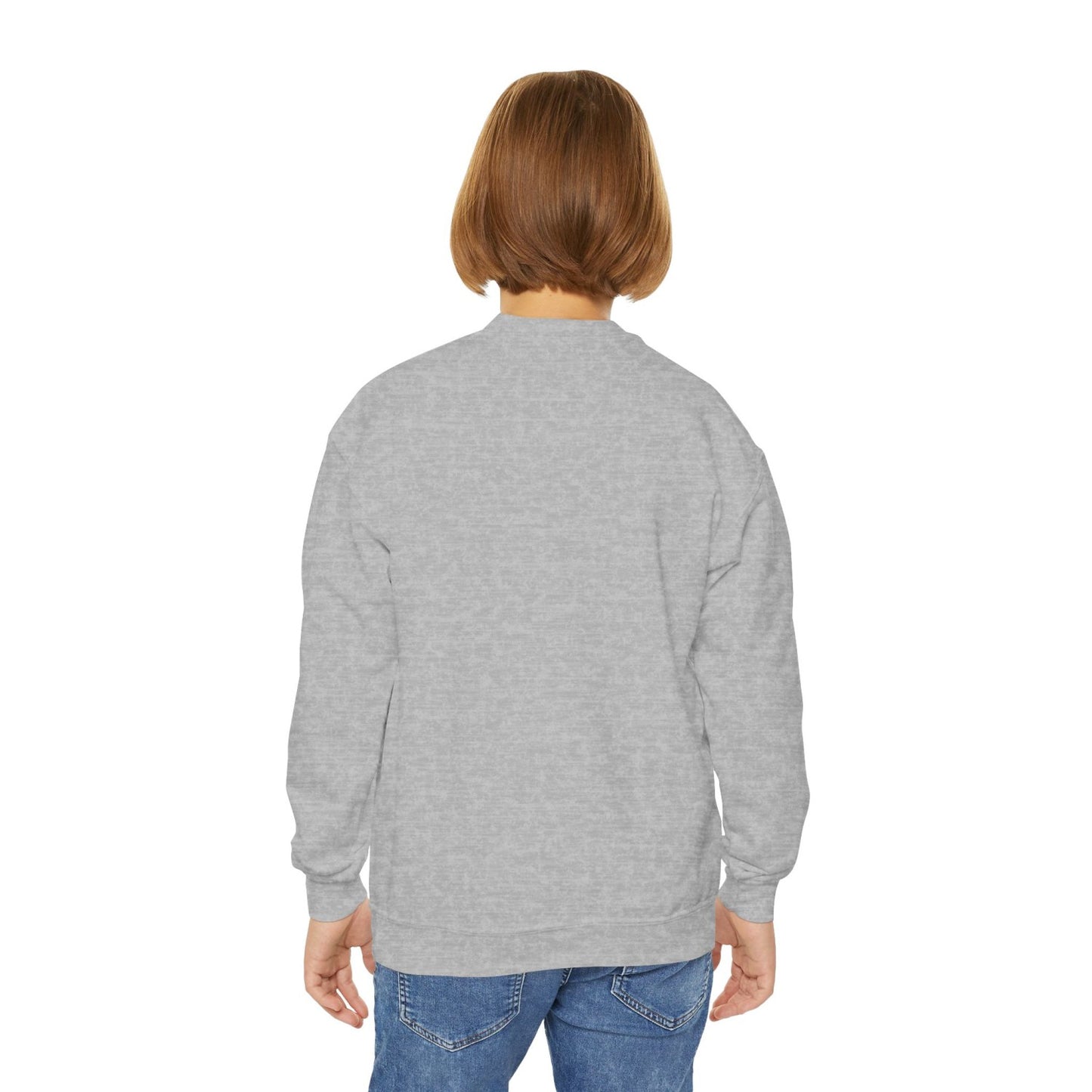 Cozy Youth Crewneck Sweatshirt Featuring Roller Skating Hammy