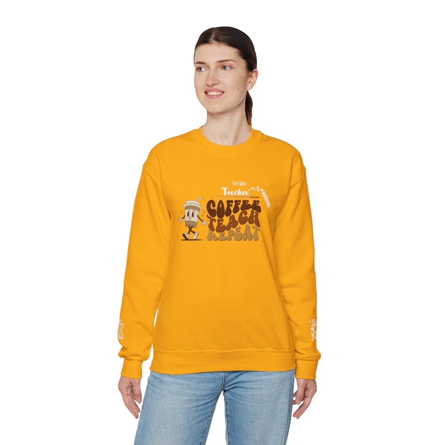 Comfy Future Teacher Crewneck Sweatshirt