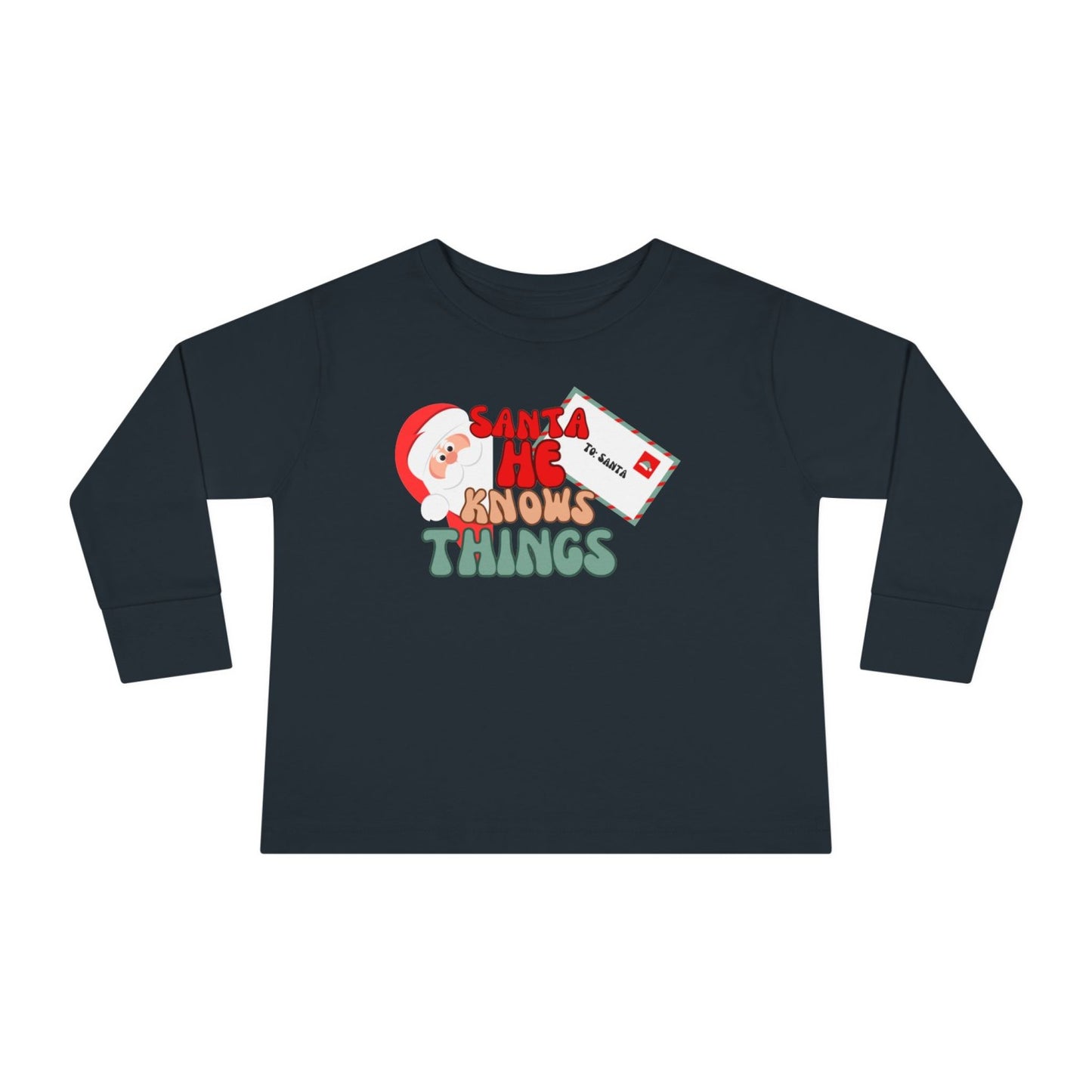 Cheeky Toddler Santa Long Sleeve Tee