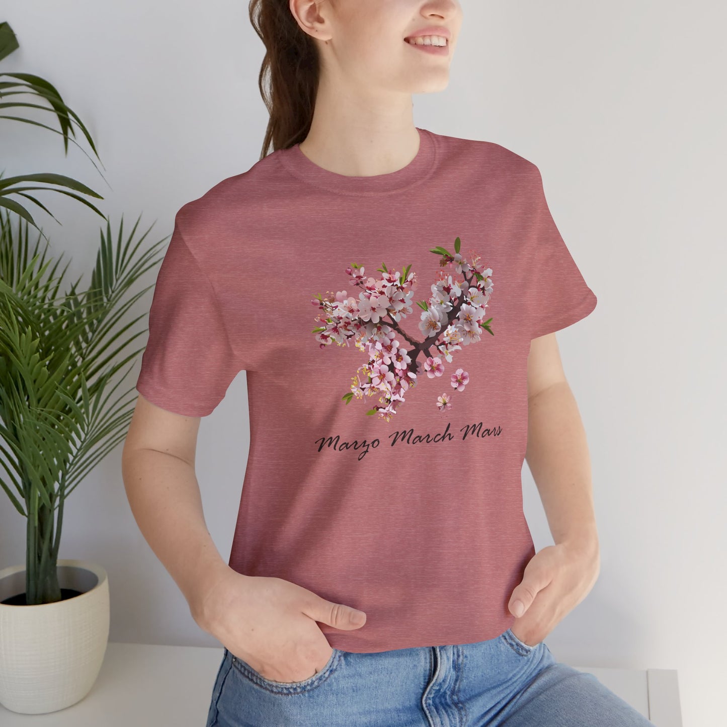 Cherry Blossom Unisex Tee - Nature-Inspired Spring Shirt for March Celebrations