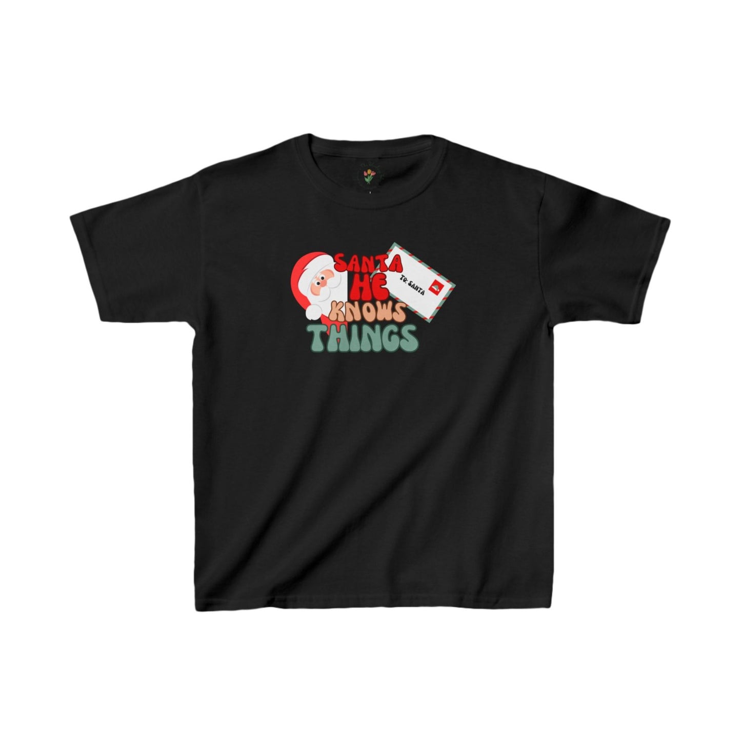 Funny Santa Kids Heavy Cottonâ„¢ Tee