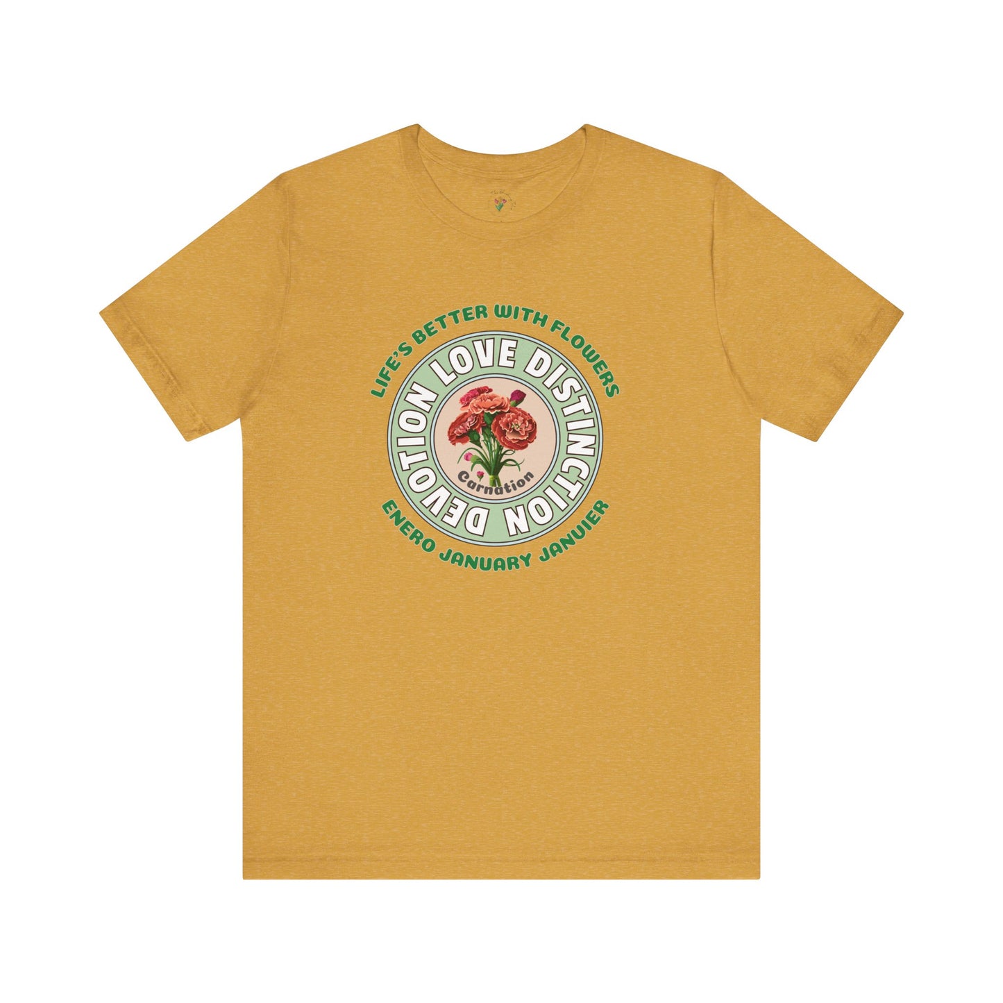 January Carnation Inspired Tee