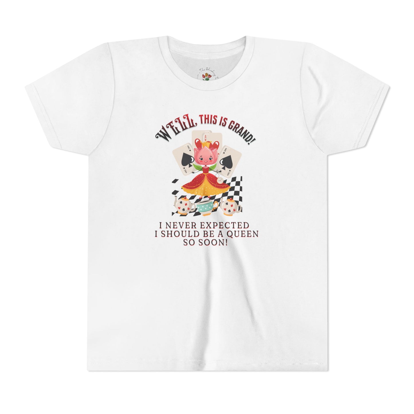 Whimsical Wonderland Queen Inspired Youth Short Sleeve Tee