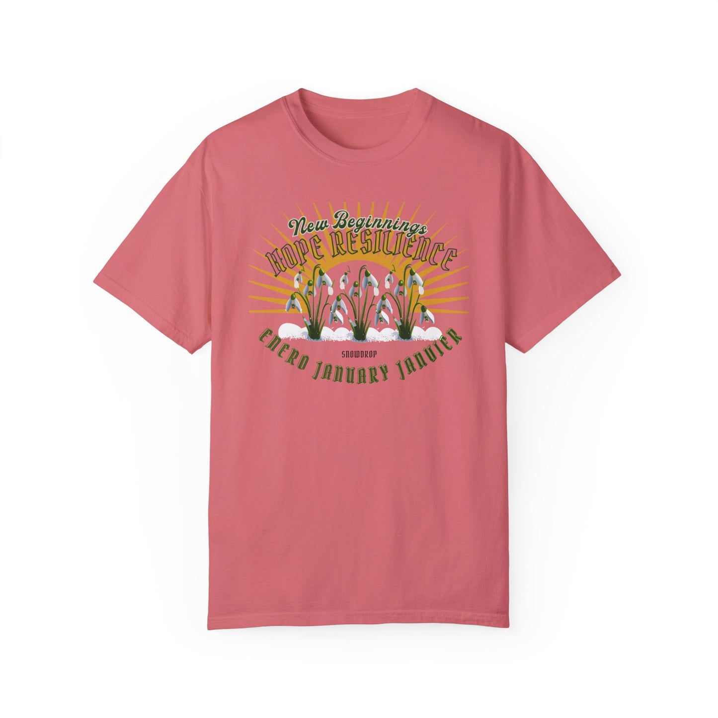 Comfy January Snowdrop Cotton Tee