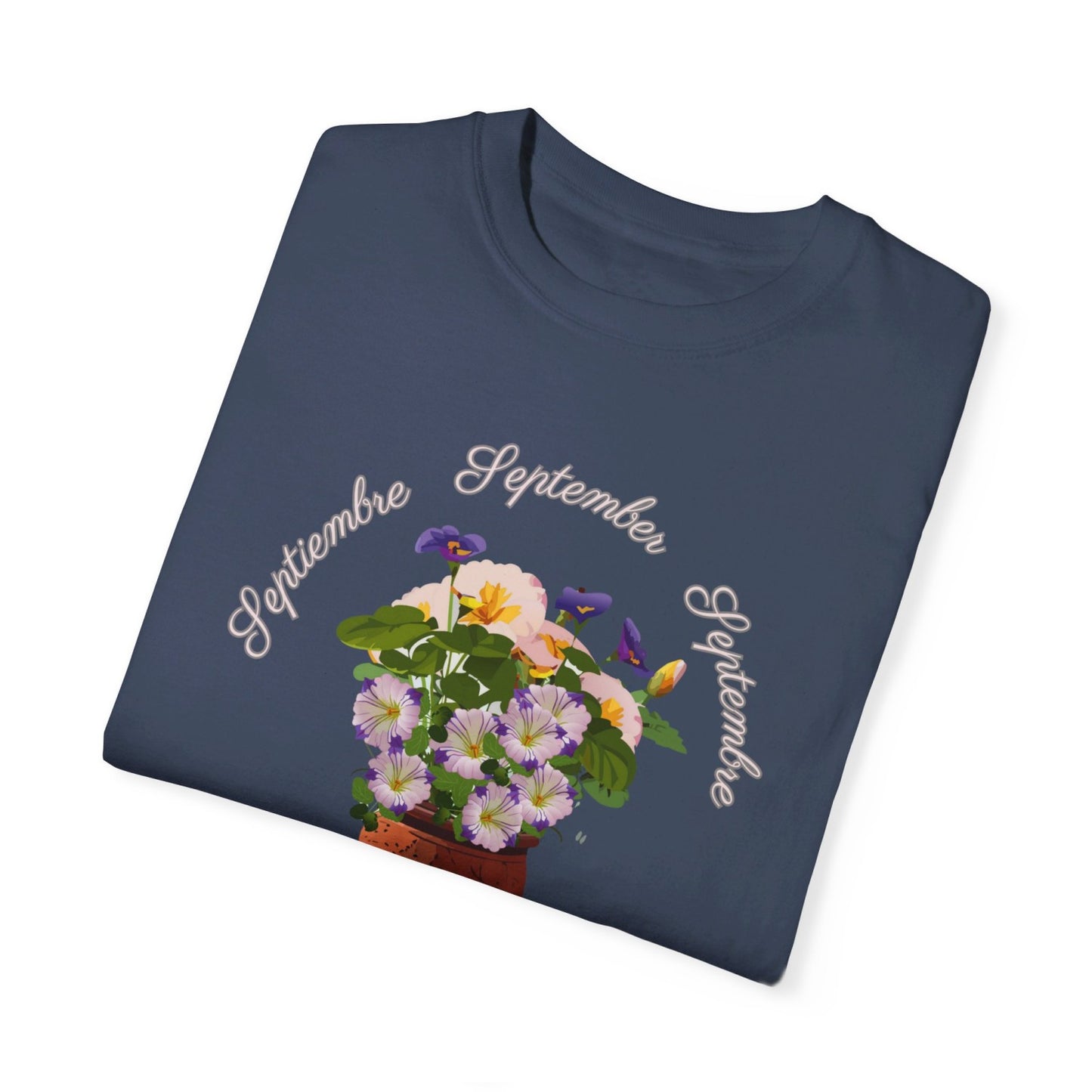 September Inspired Floral T-Shirt Featuring Morning Glories