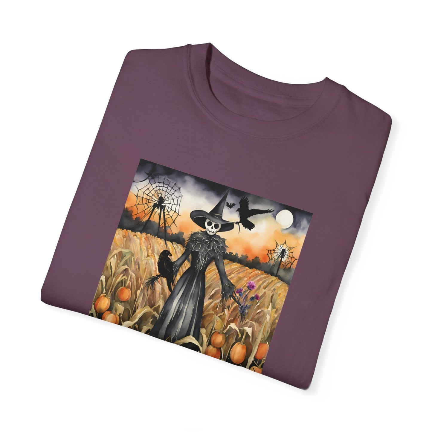 Vintage Inspired Halloween T-Shirt Featuring Scarecrow
