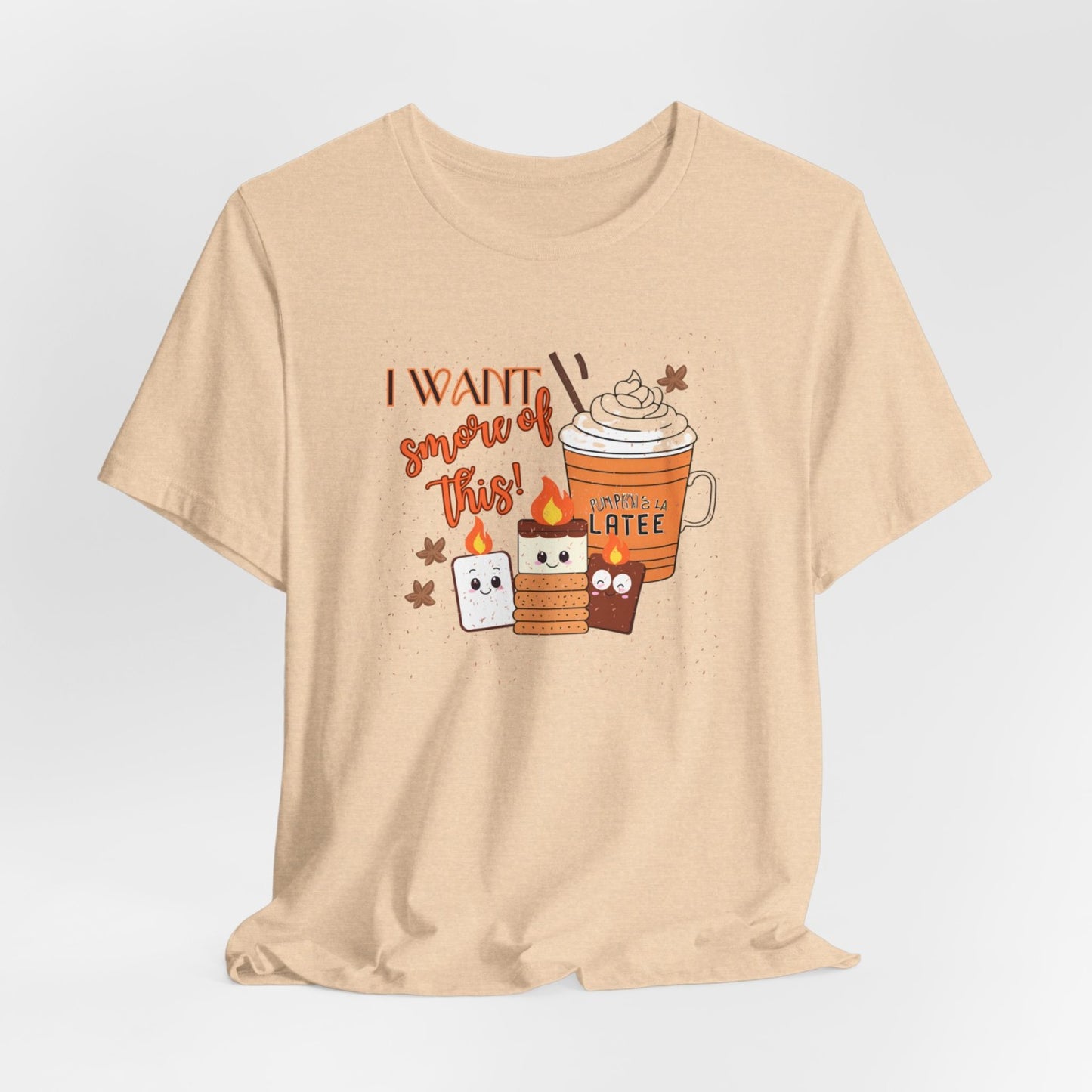 Light-Hearted Funny Fall T-Shirt Featuring Seasonal Treats