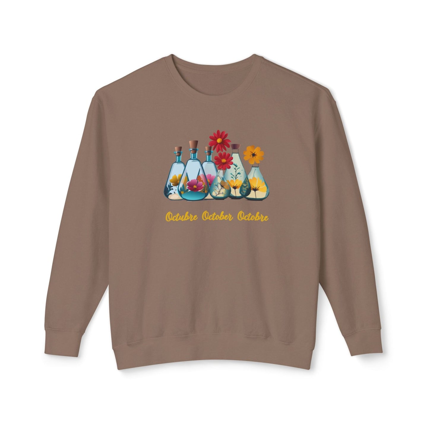 October Inspired Floral Sweatshirt Featuring Cosmos