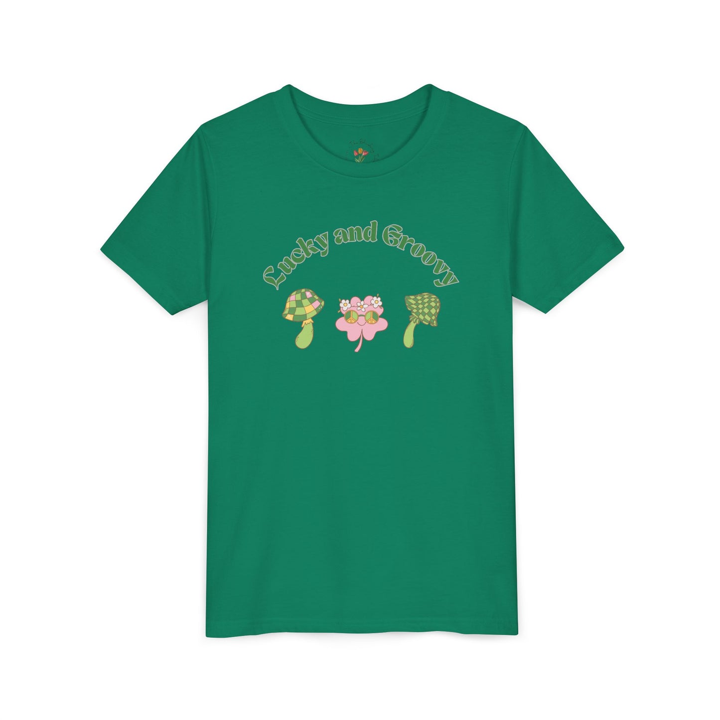 Groovy St. Patty's Inspired Youth Short Sleeve Tee