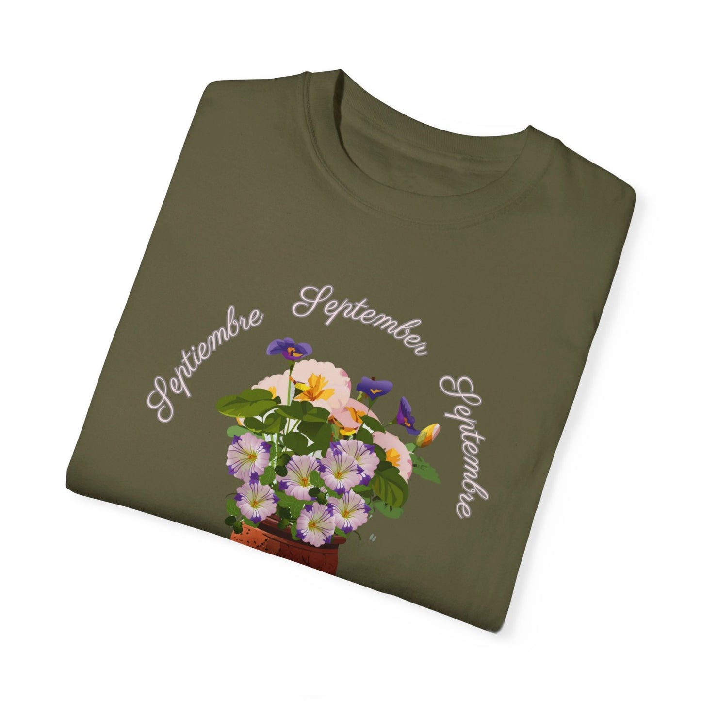 September Inspired Floral T-Shirt Featuring Morning Glories