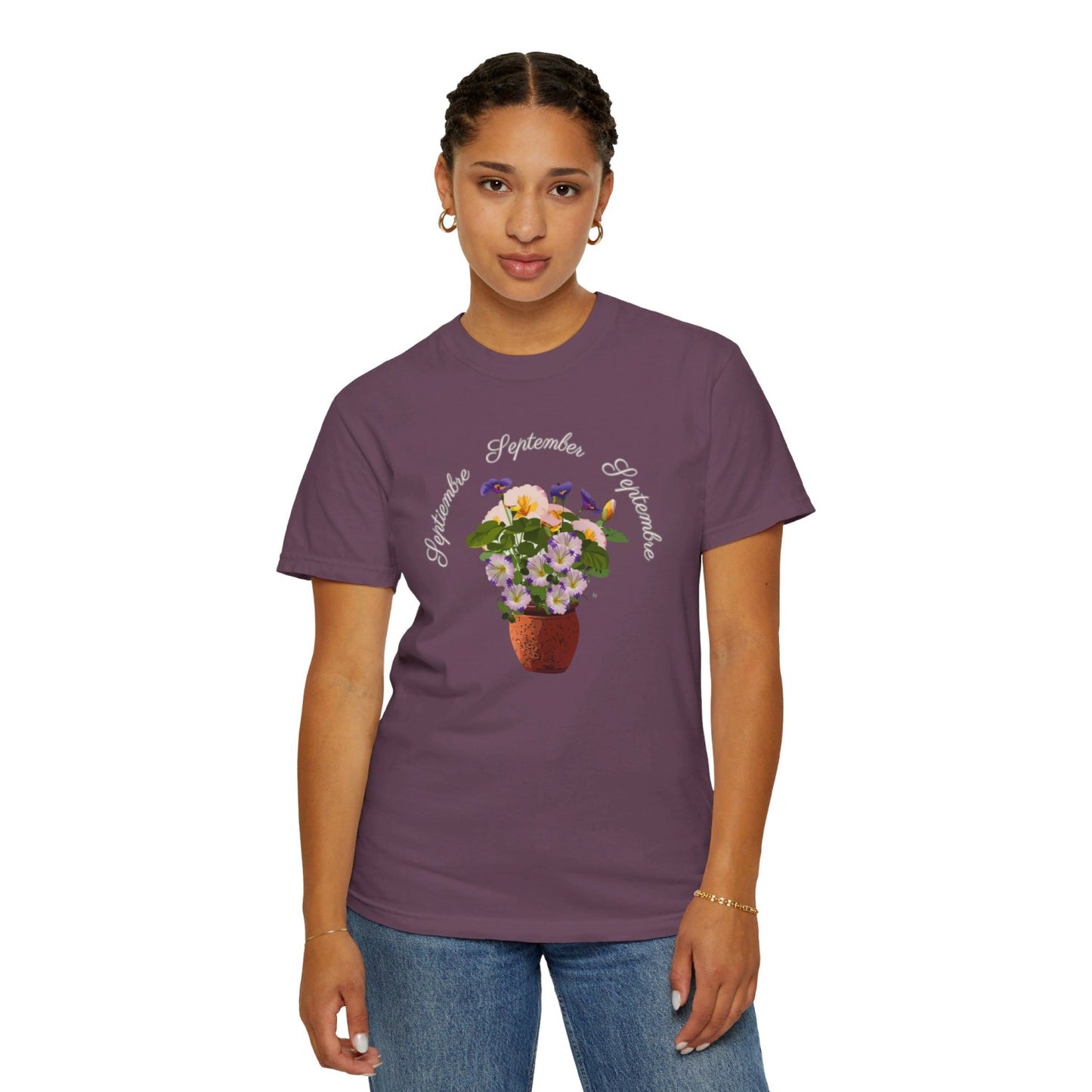 September Inspired Floral T-Shirt Featuring Morning Glories