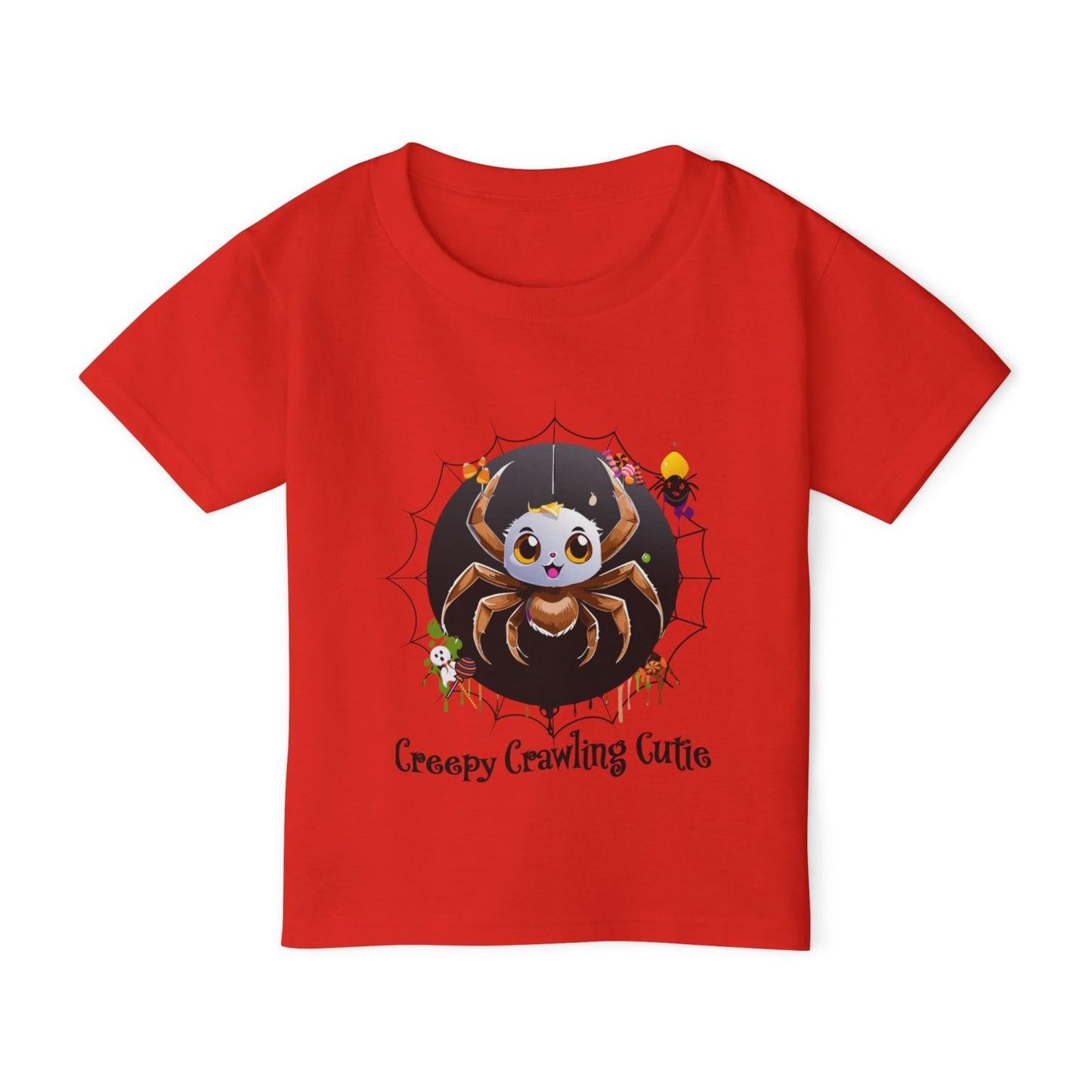 Halloween Inspired Creepy Spider Heavy Cottonâ„¢ Toddler T-shirt