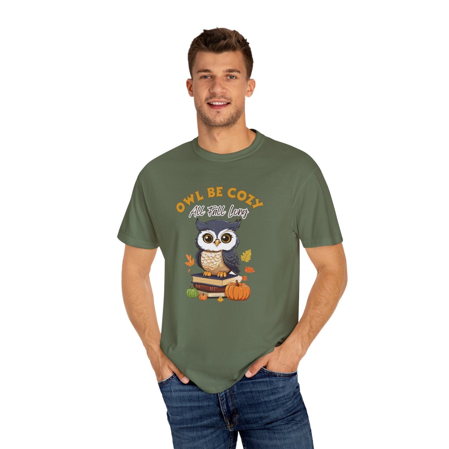 Comfy Fall Tee Featuring Smart Owl