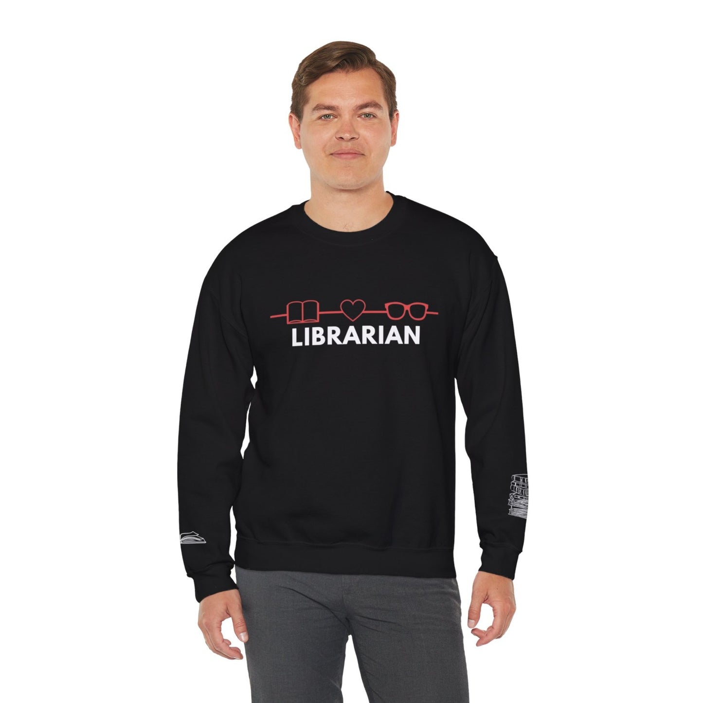 Comfy Librarian Crewneck Sweatshirt