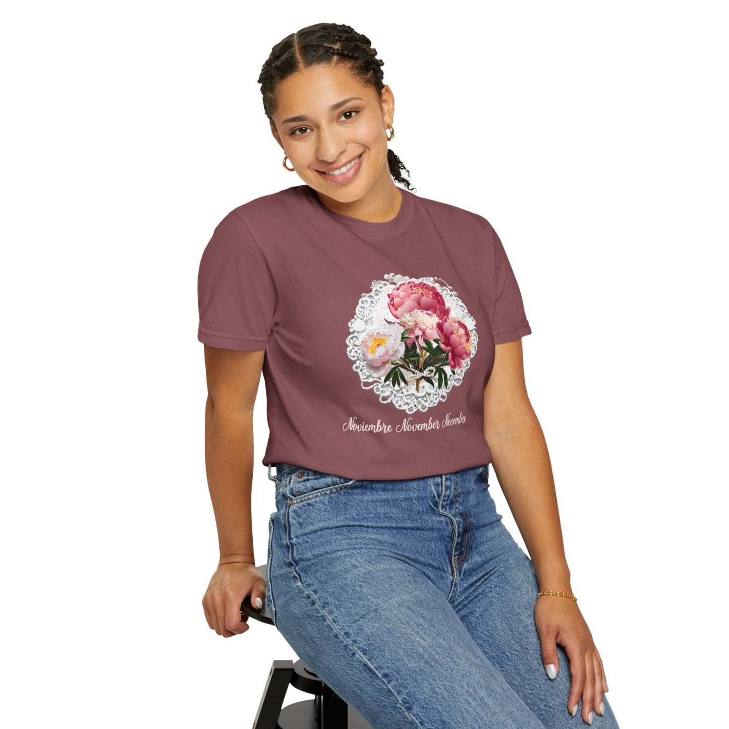 Comfy November Inspired Floral Tee