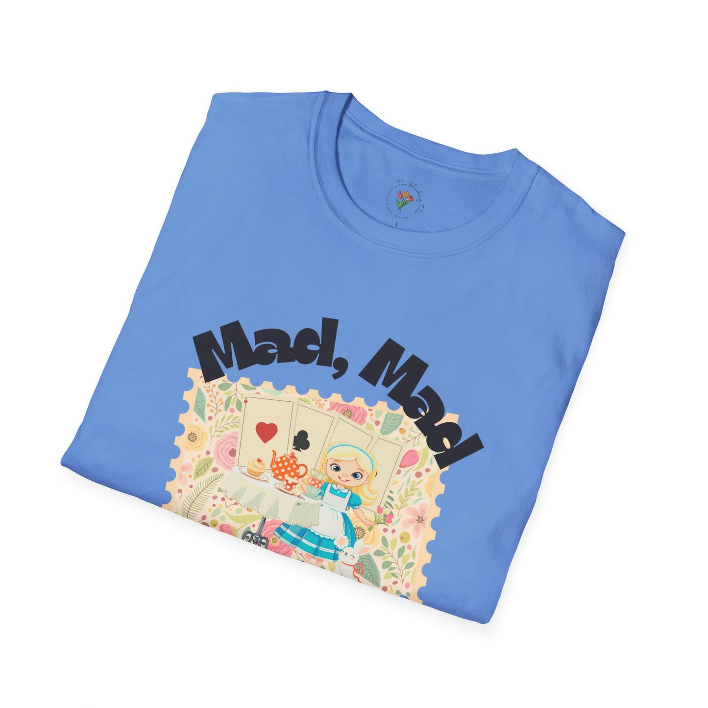 Mad, Mad Tea Party Unisex Softstyle T-Shirt - Fun & Whimsical Design for Kids Parties