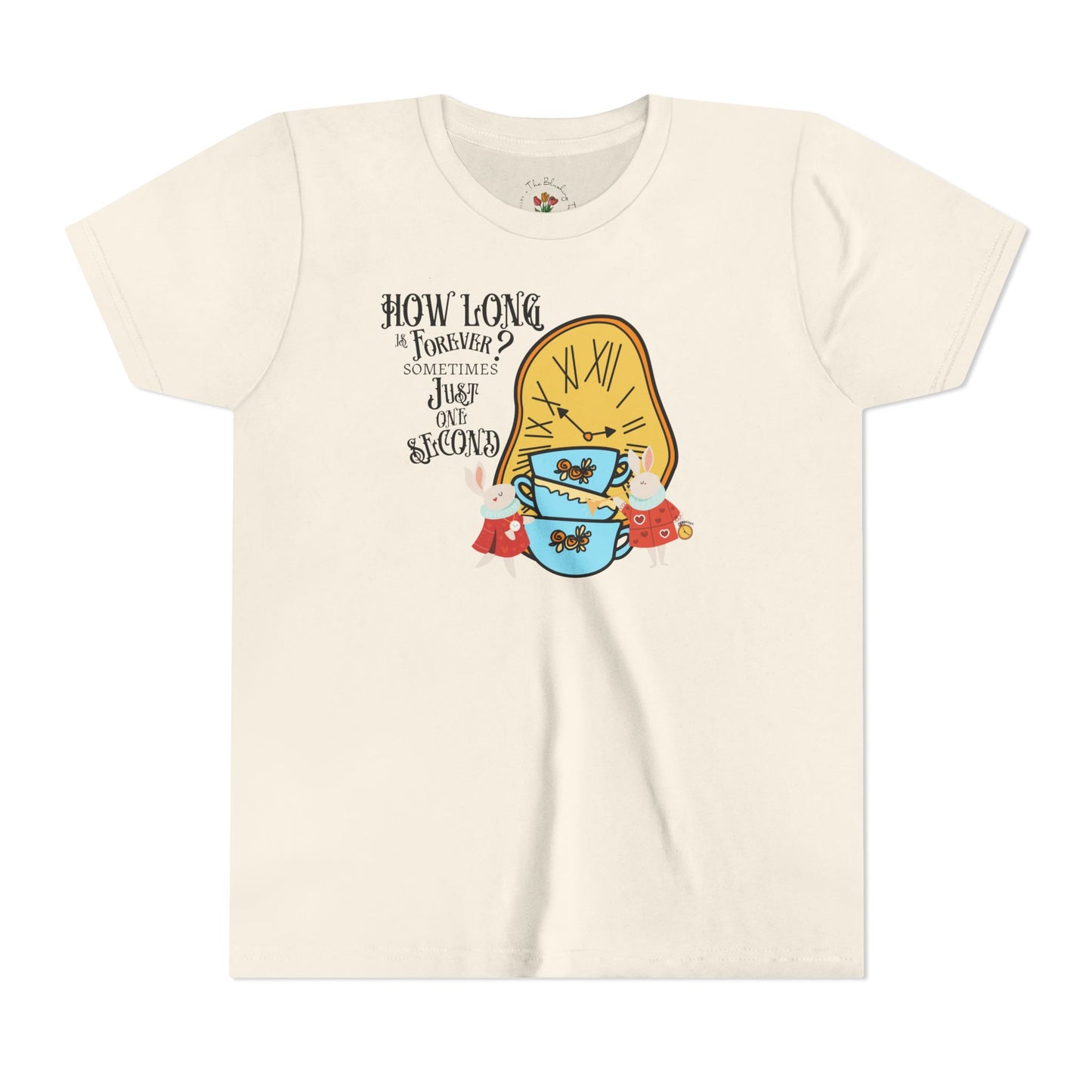 Wonderland Rabbit Inspired Youth Short Sleeve Tee